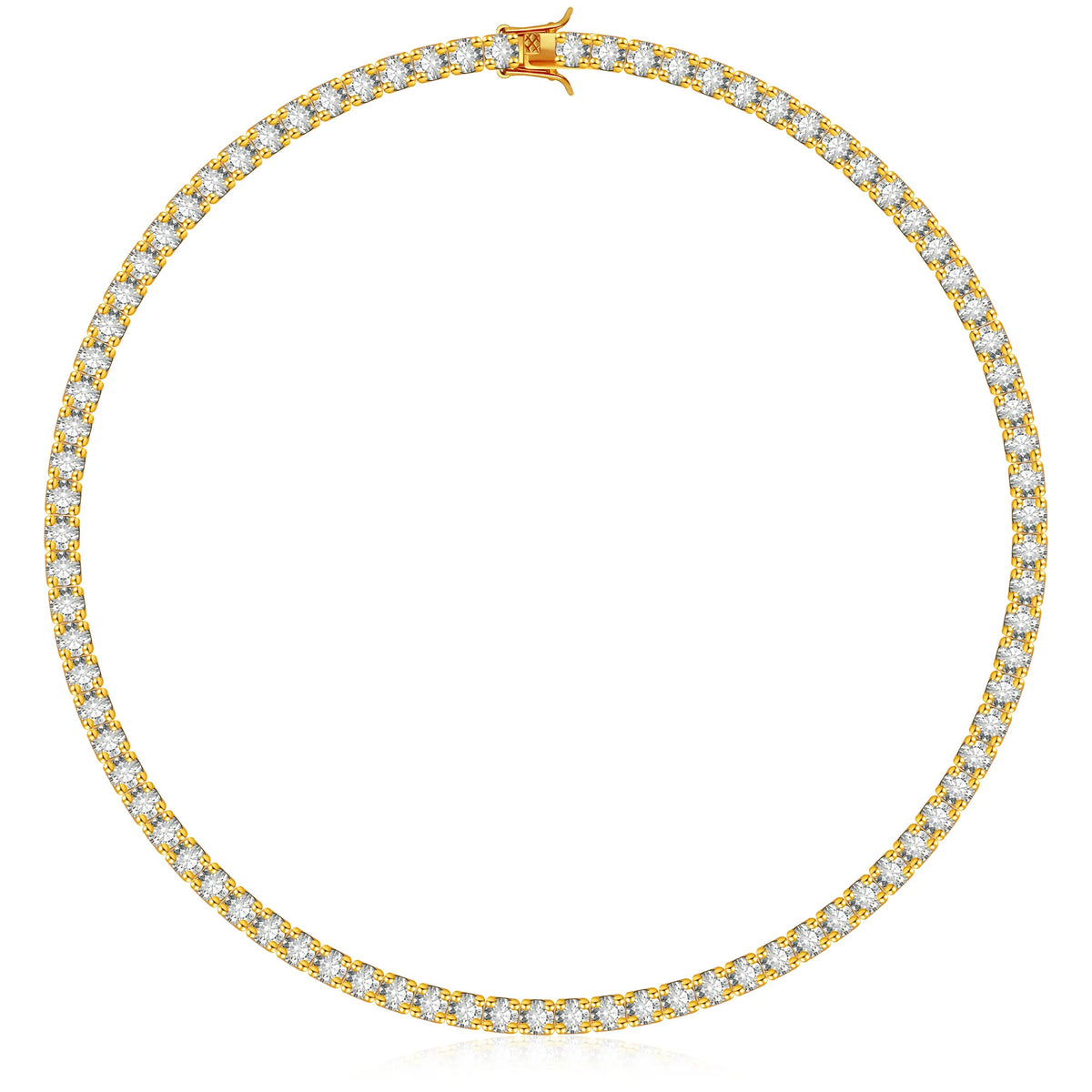 Buy luxury tennis necklace online - Gold 5mm