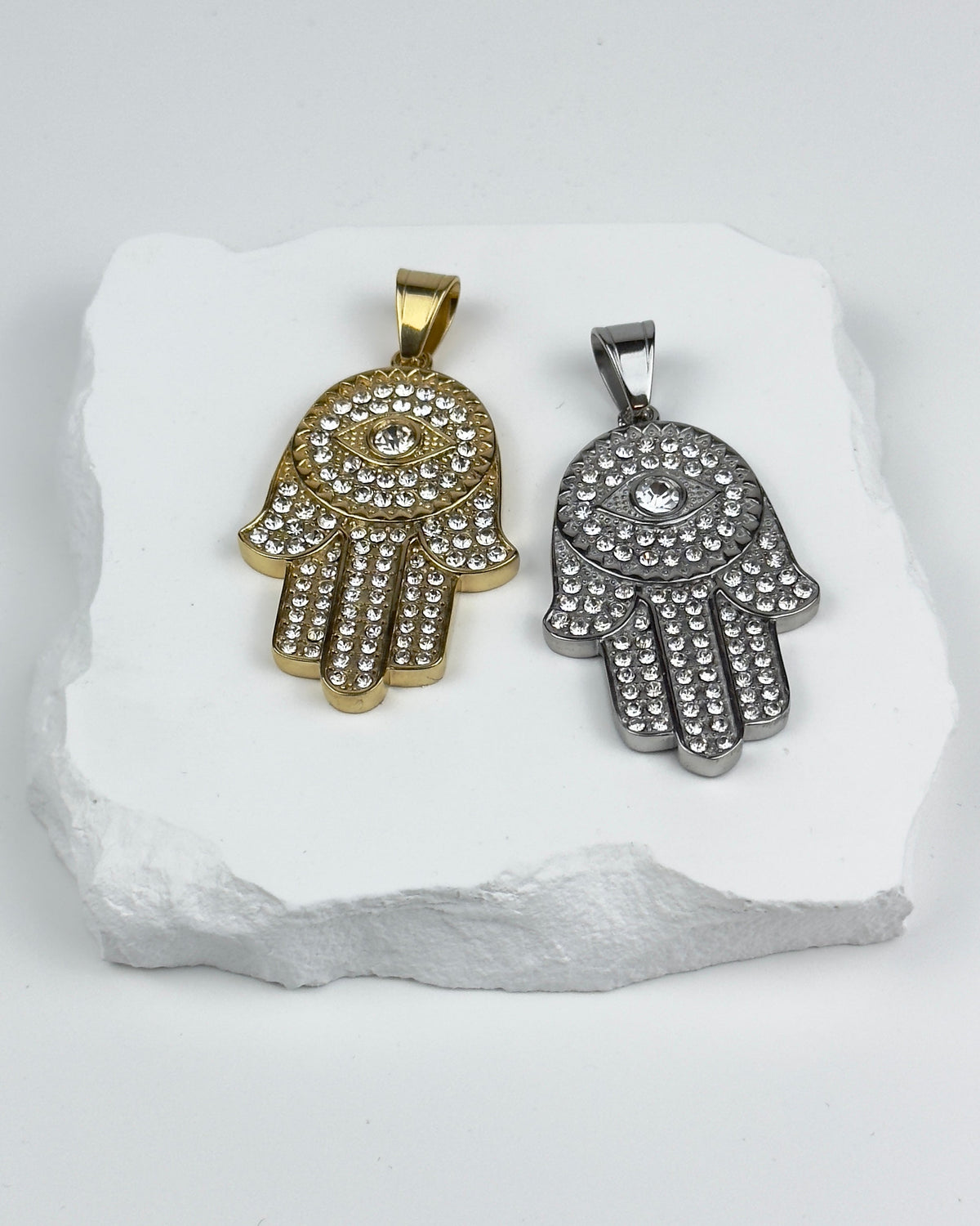 PENDANT HAND OF FATIMA V2 - SILVER