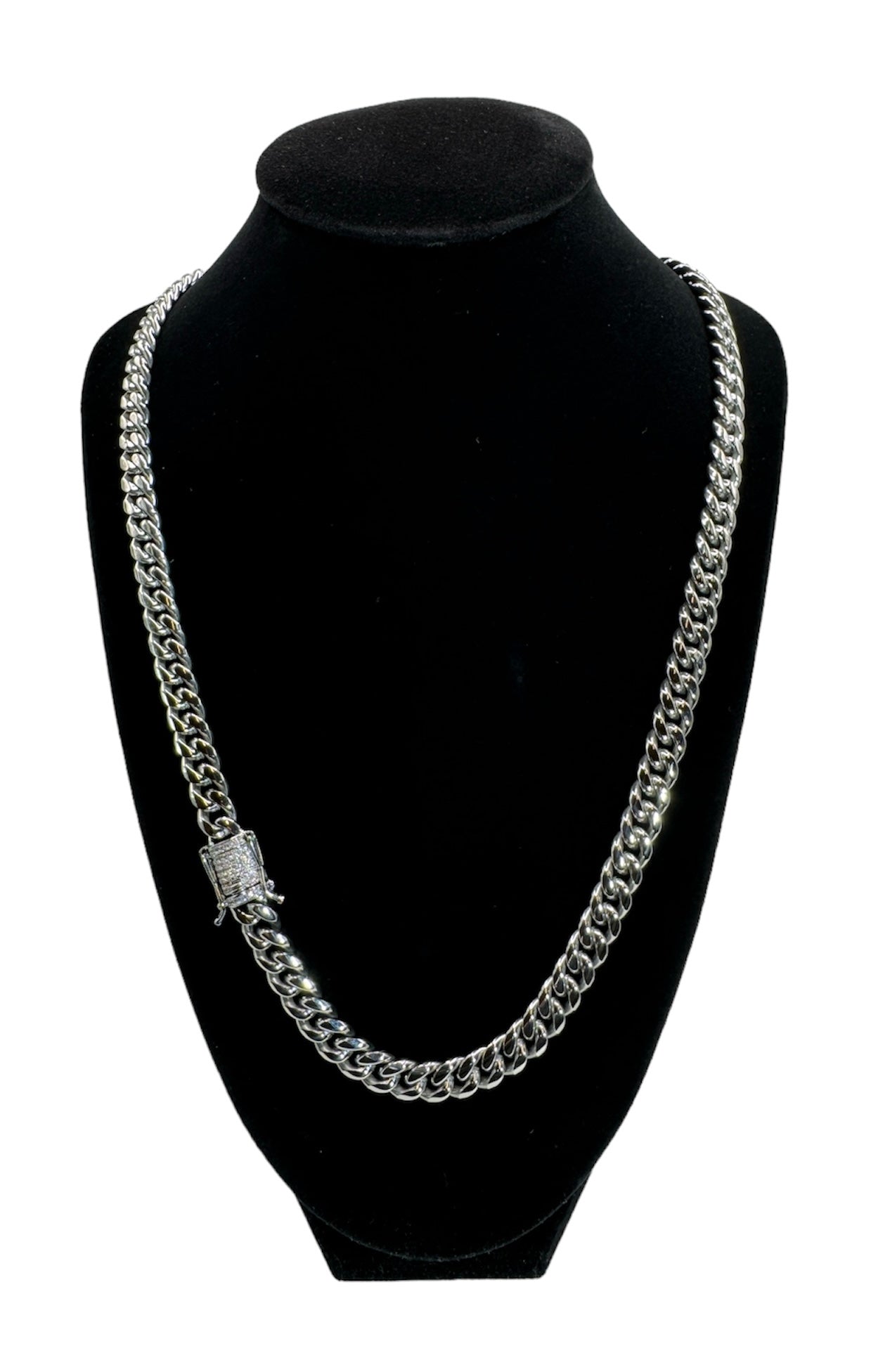 CUBAN NECKLACE LUXURY - SILVER (8MM)