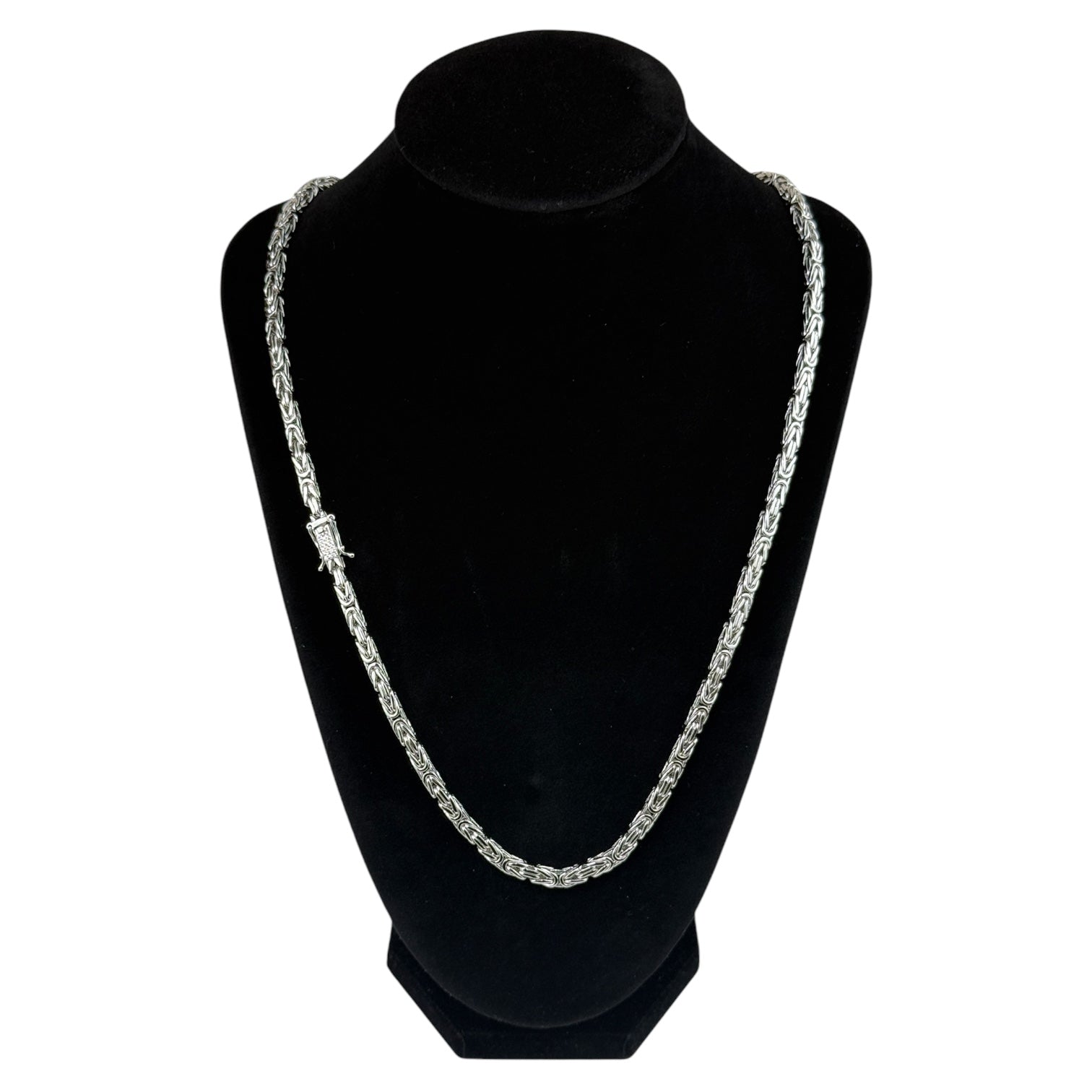 BYZANTINE NECKLACE S925 - SILVER (4MM)