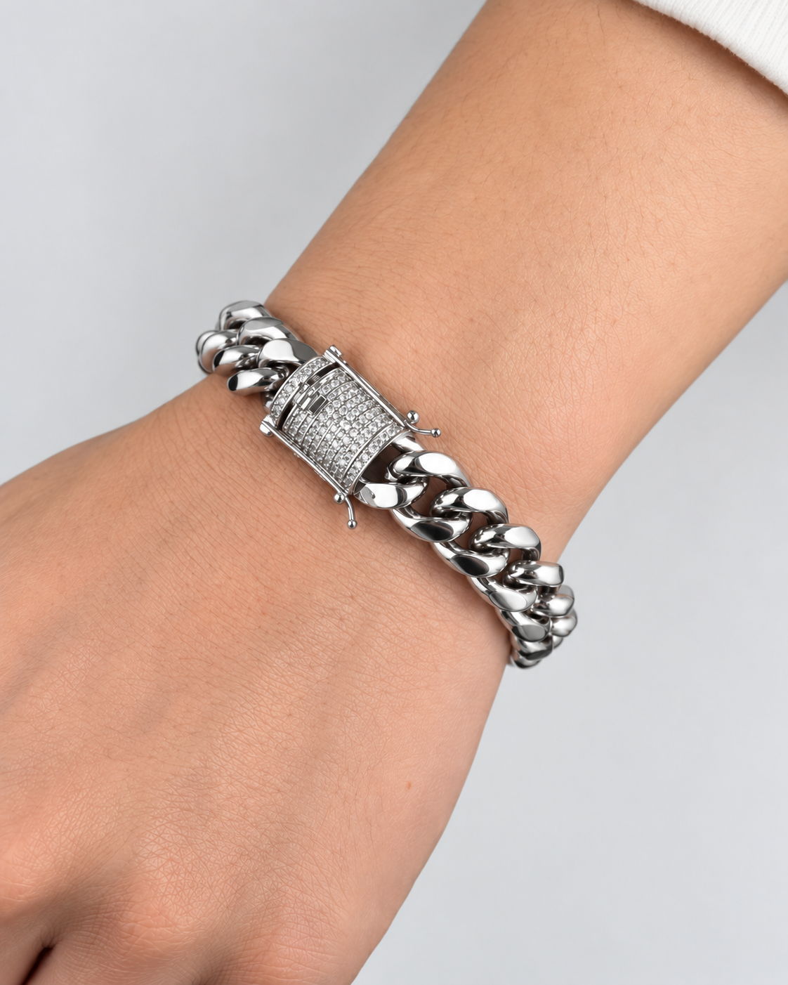 CUBAN BRACELET LUXURY - SILVER (10MM)