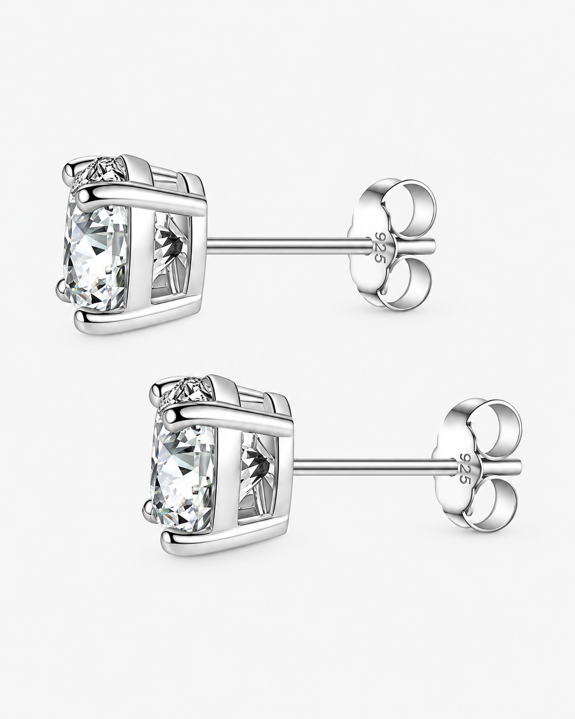 EARRINGS DIAMOND MOISSANITE S925 - SILVER