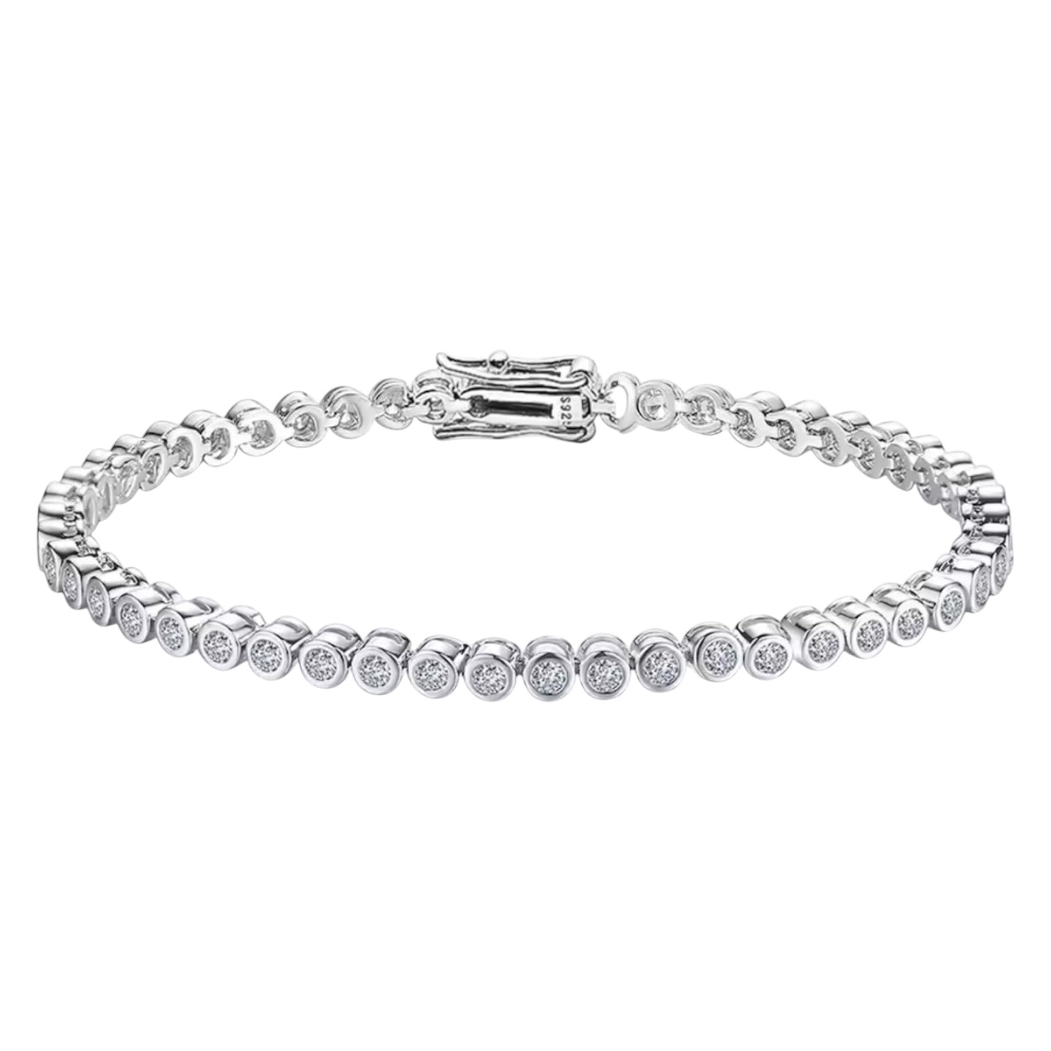 TENNIS PERLA BRACELET MOISSANITE S925 - SILVER