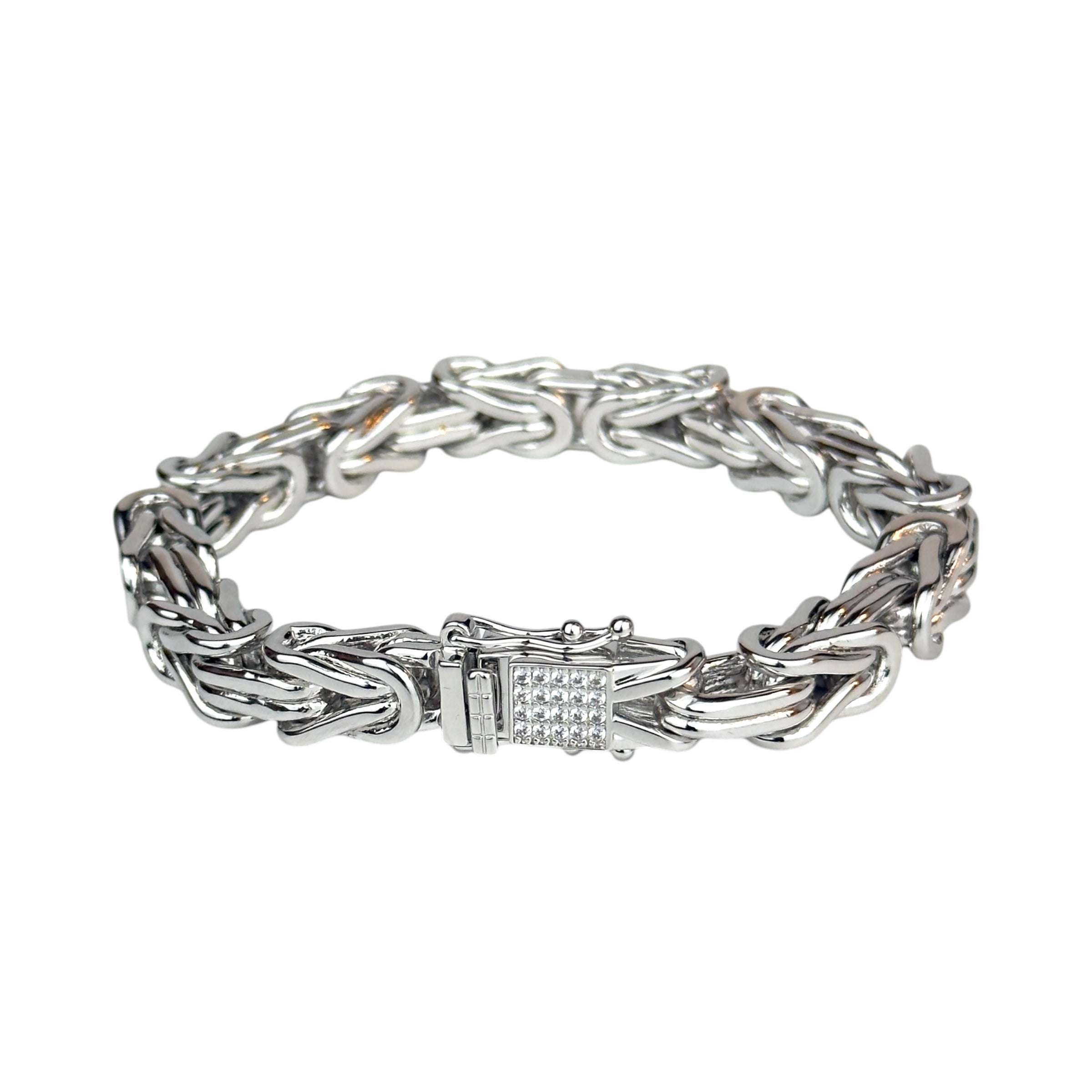 BYZANTINE BRACELET LUXURY - SILVER (8MM)