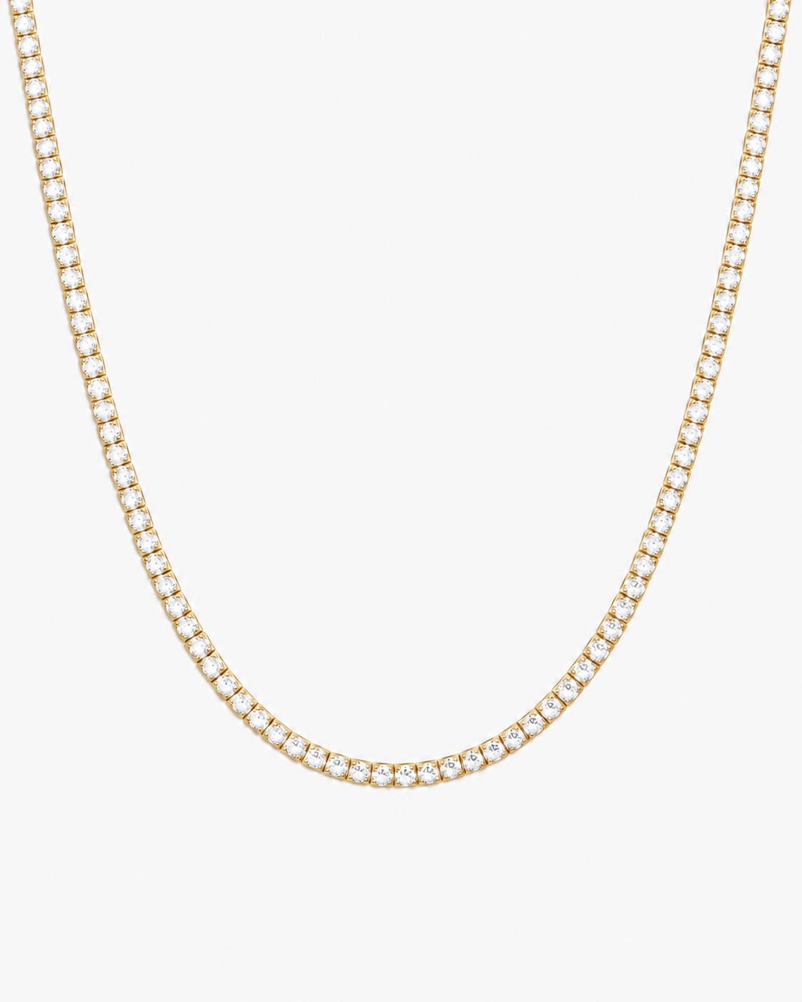 TENNIS NECKLACE LUXURY - GOLD (2MM)