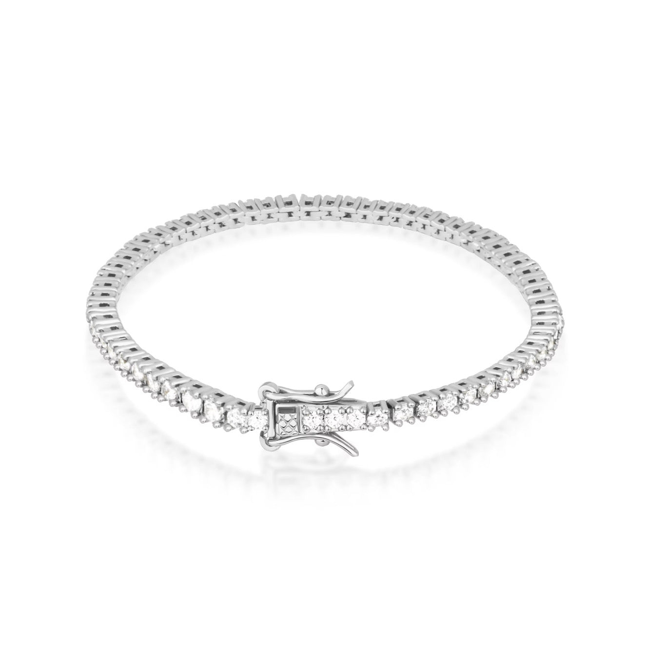 TENNIS BRACELET LUXURY - SILVER (4MM)