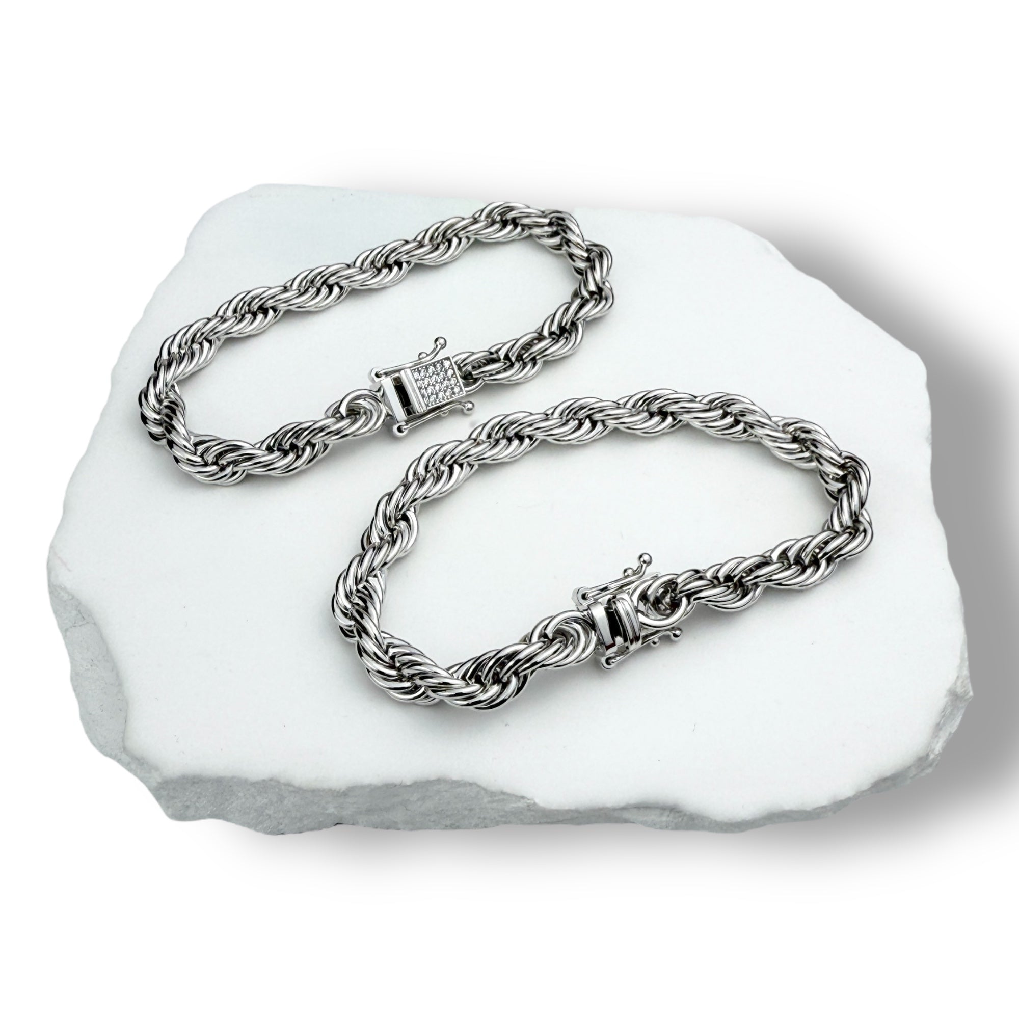 BRACELET STHLM LUXURY - SILVER (8MM)
