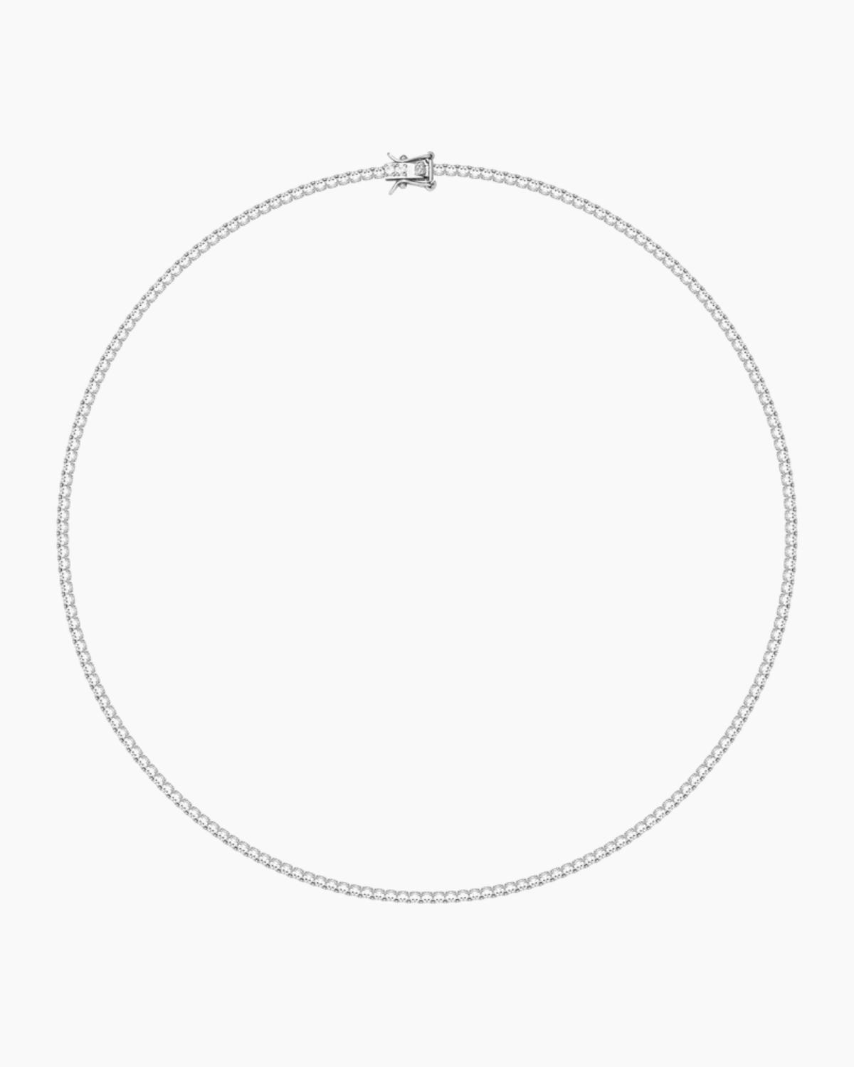 TENNIS NECKLACE LUXURY - SILVER (2MM)