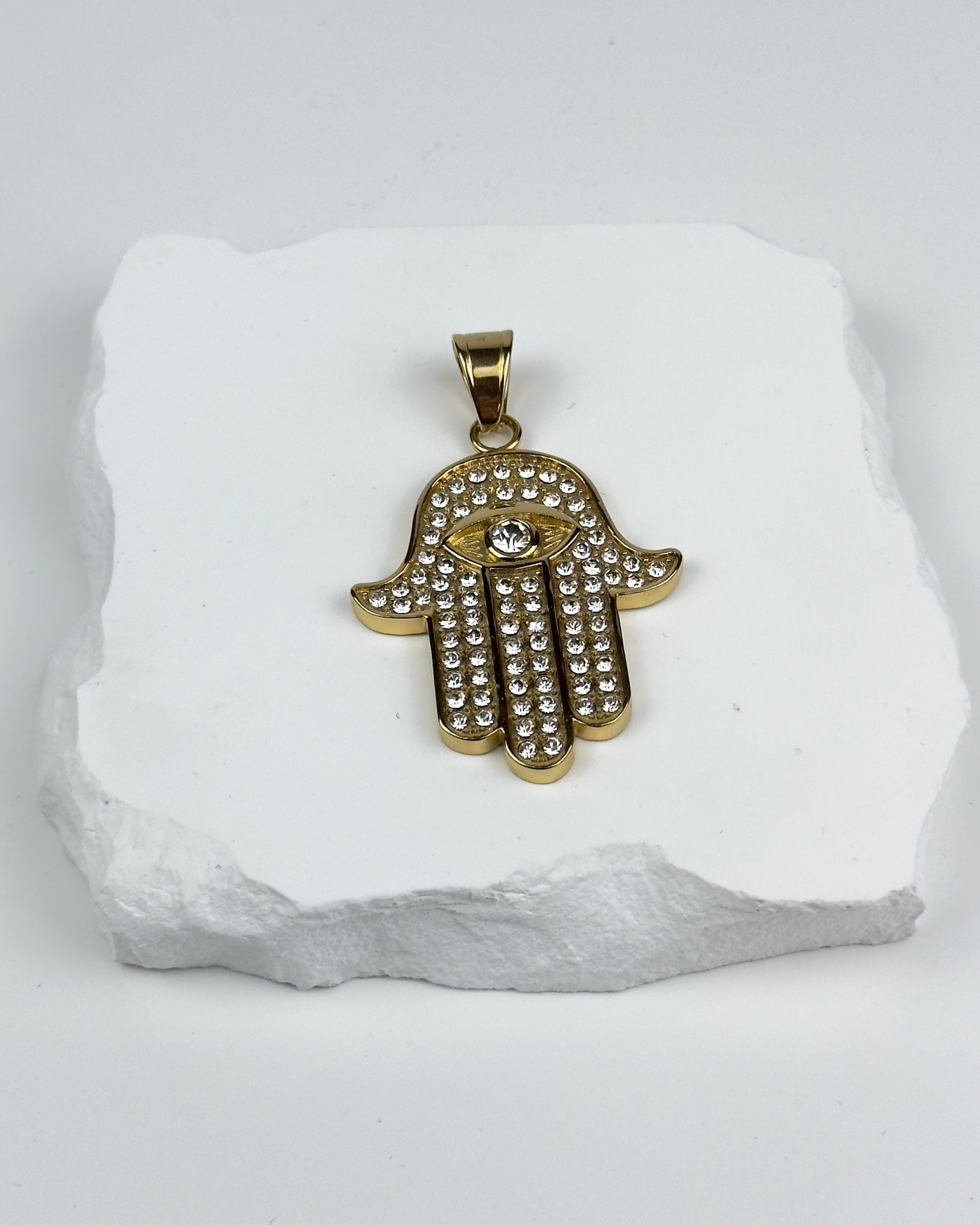 HAND OF FATIMA PENDANT - GOLD
