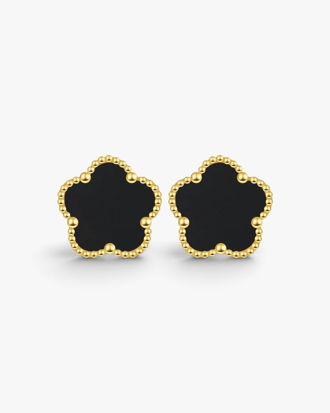 EARRINGS FIORI - GOLD/BLACK