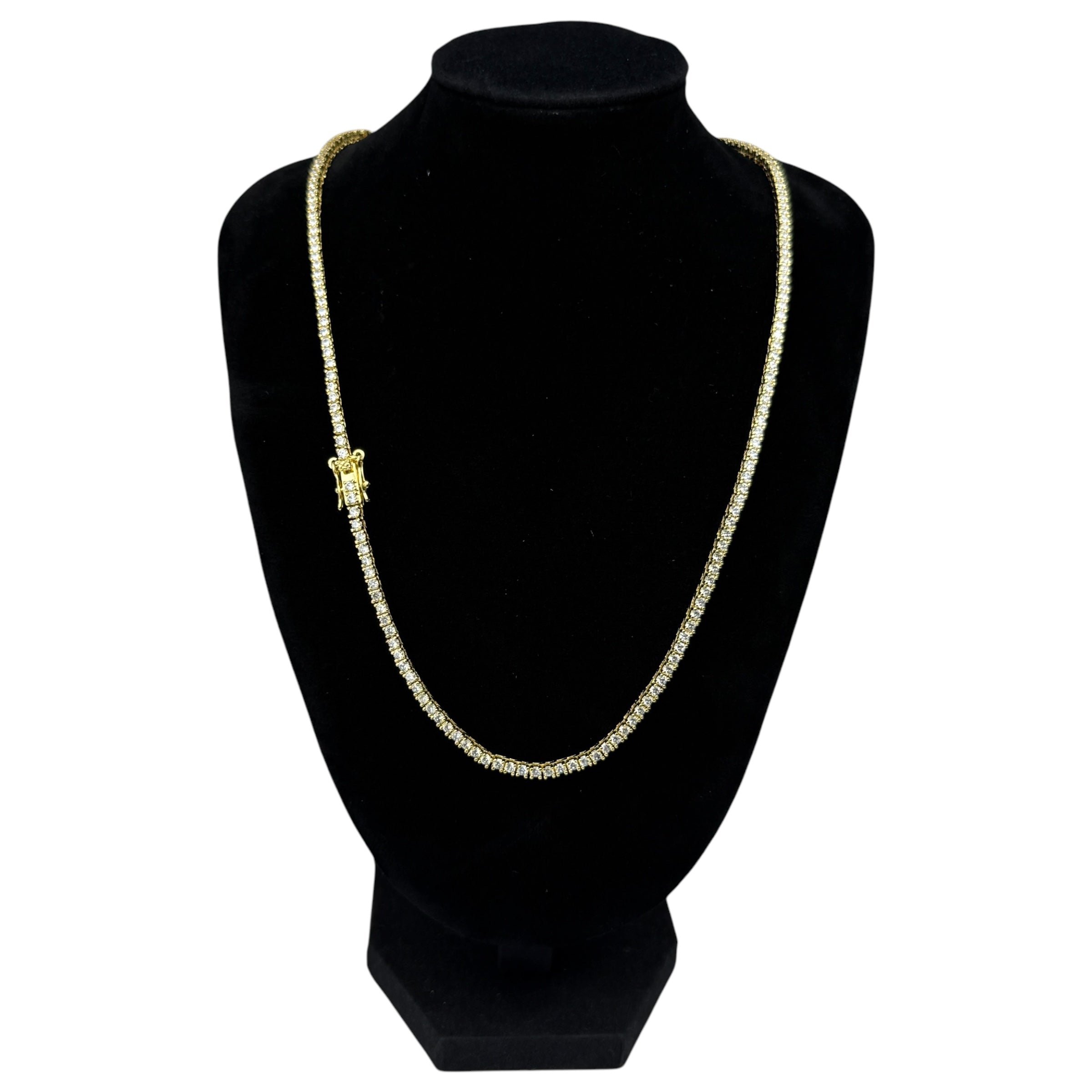 TENNIS NECKLACE LUXURY - GOLD (2MM)