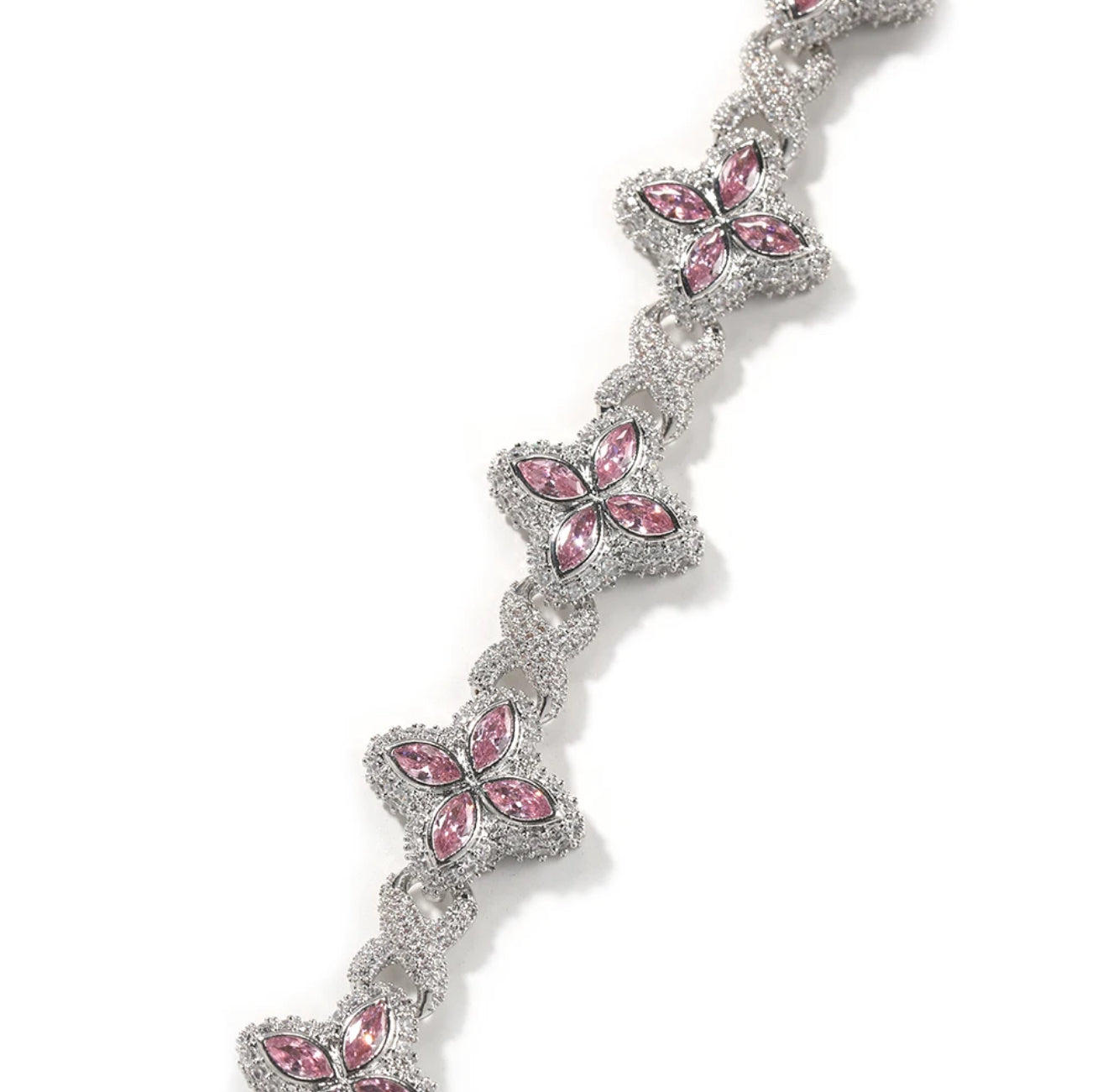 INFINITY FIORI DIAMANT ARMBÅND - SØLV/ROSA