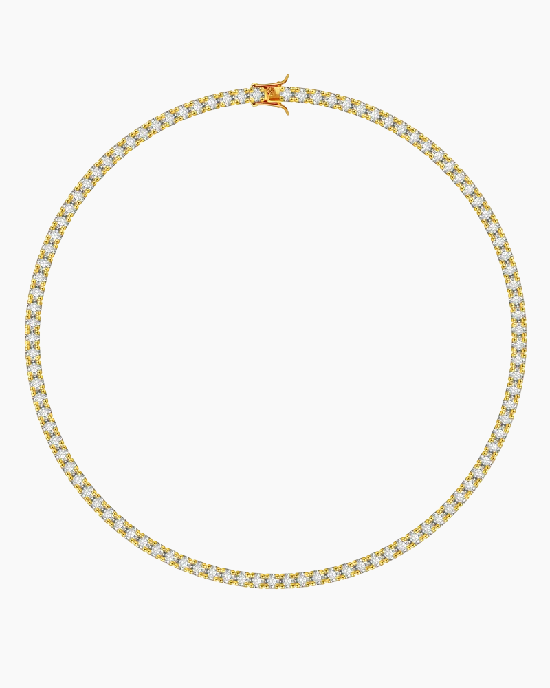 TENNIS NECKLACE LUXURY - GOLD (4MM)