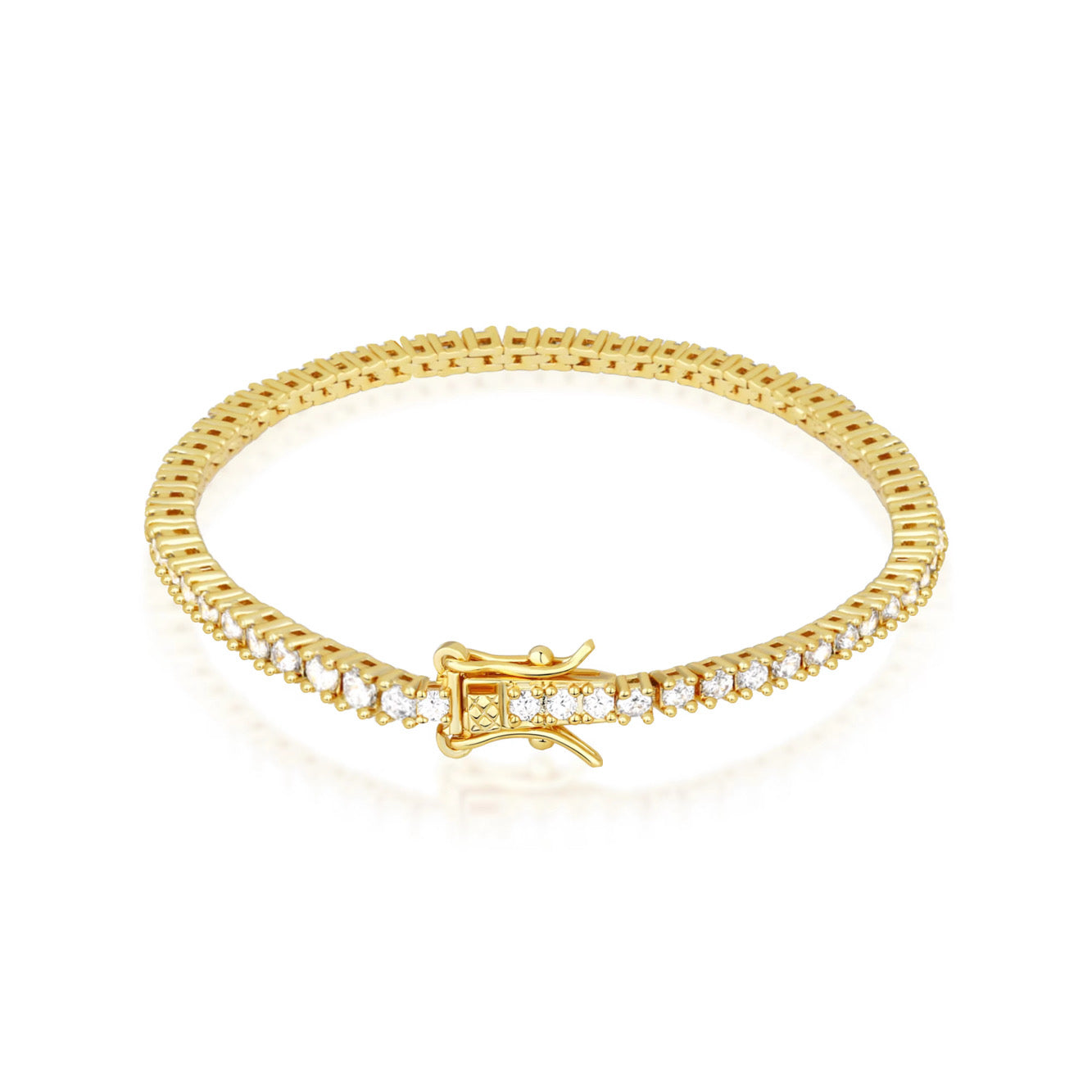 TENNIS BRACELET LUXURY - GOLD (4MM)