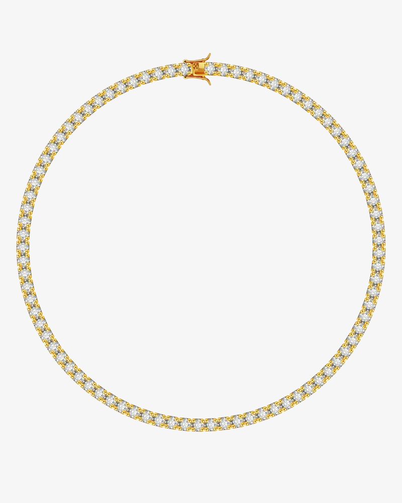 TENNIS NECKLACE LUXURY - GOLD (5MM)