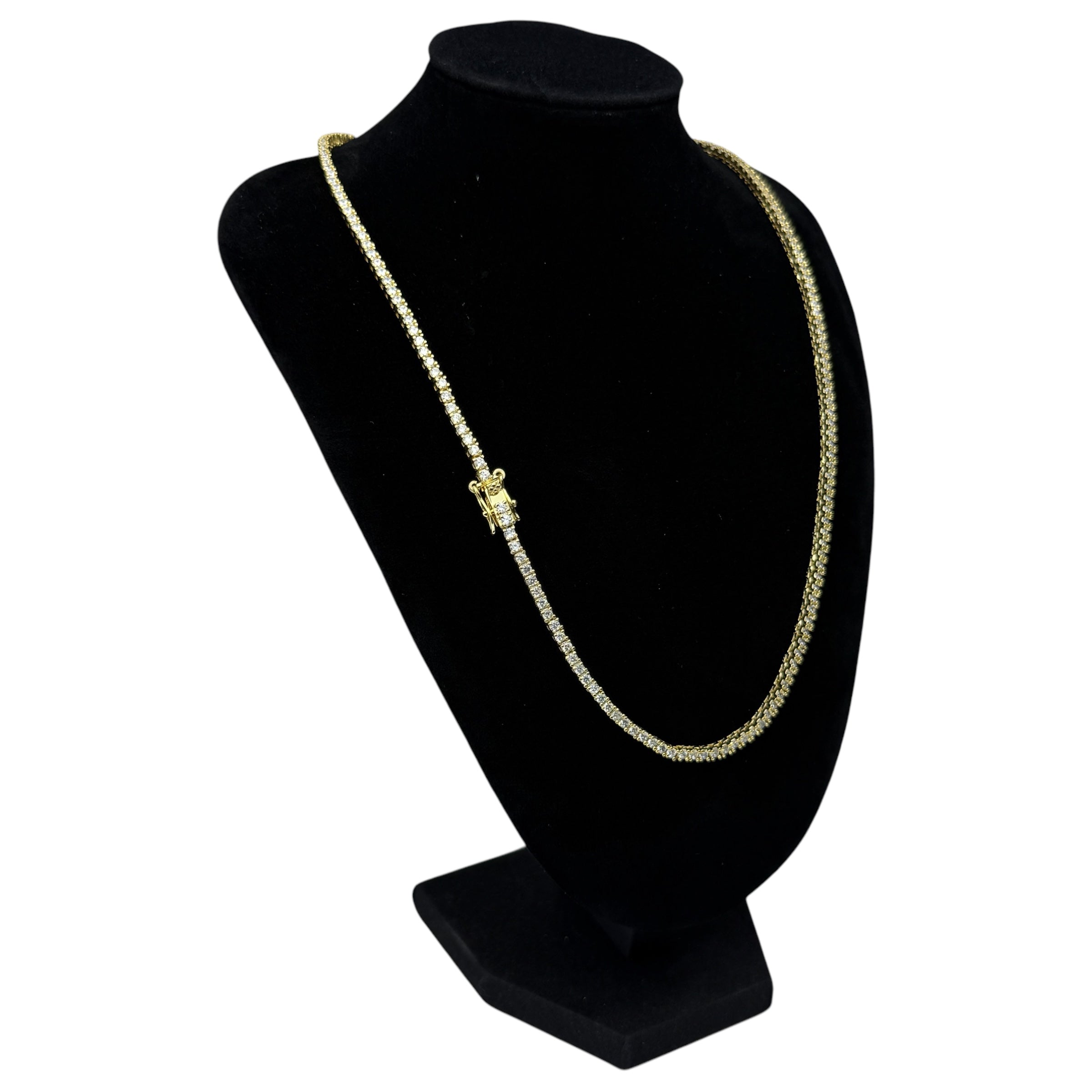 TENNIS NECKLACE LUXURY - GOLD (2MM)