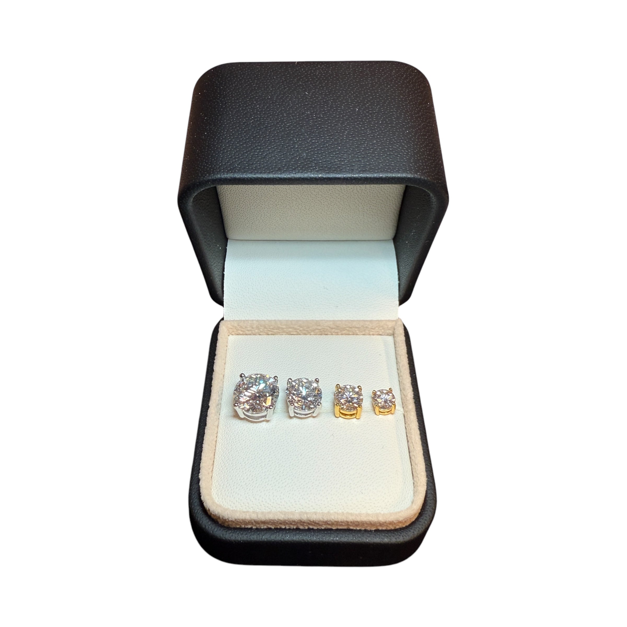 ØREDOBBER DIAMANT MOISSANITE S925 - SØLV