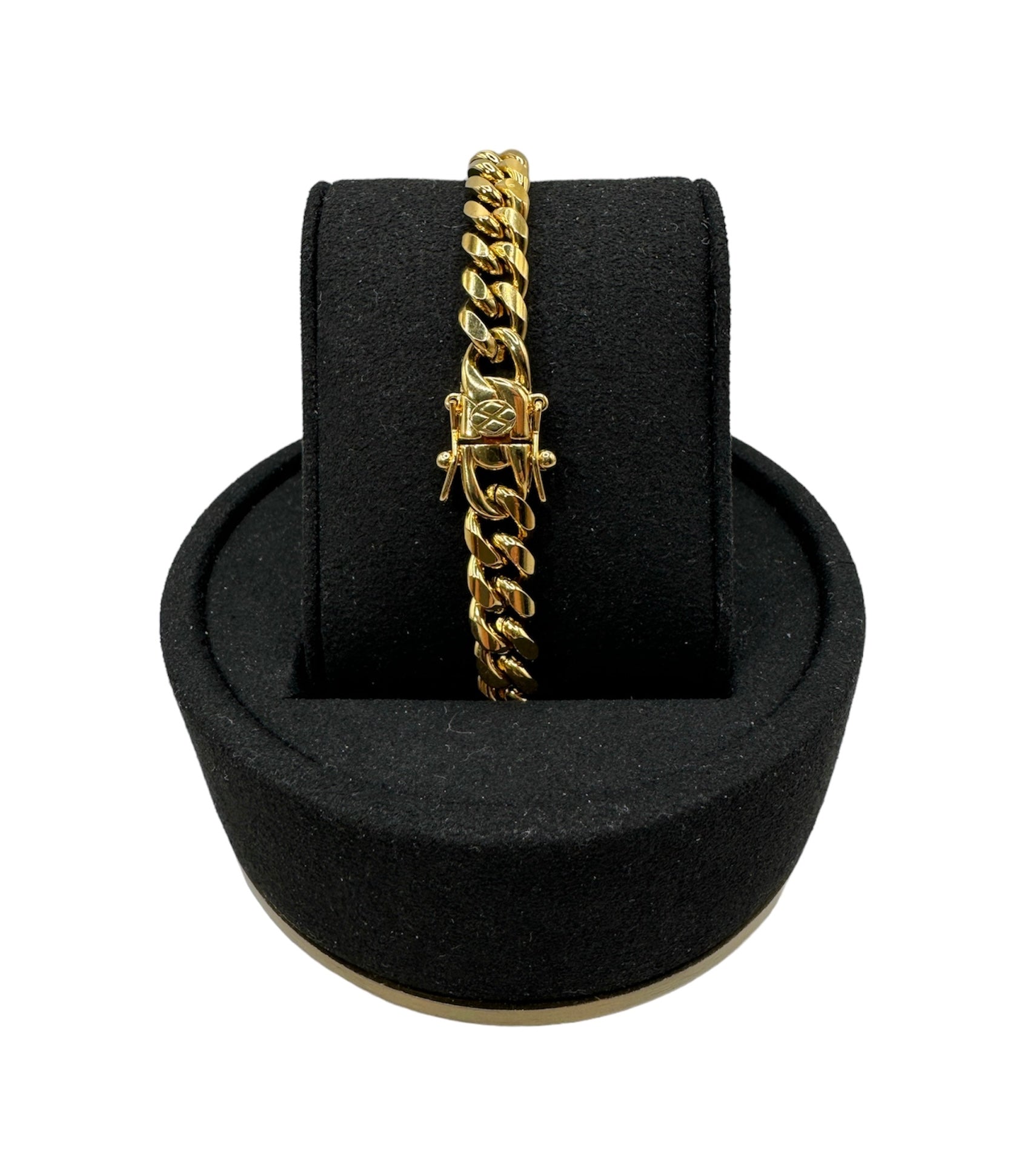 CUBAN ARMBÅND LUKSUS - GULL (8MM)