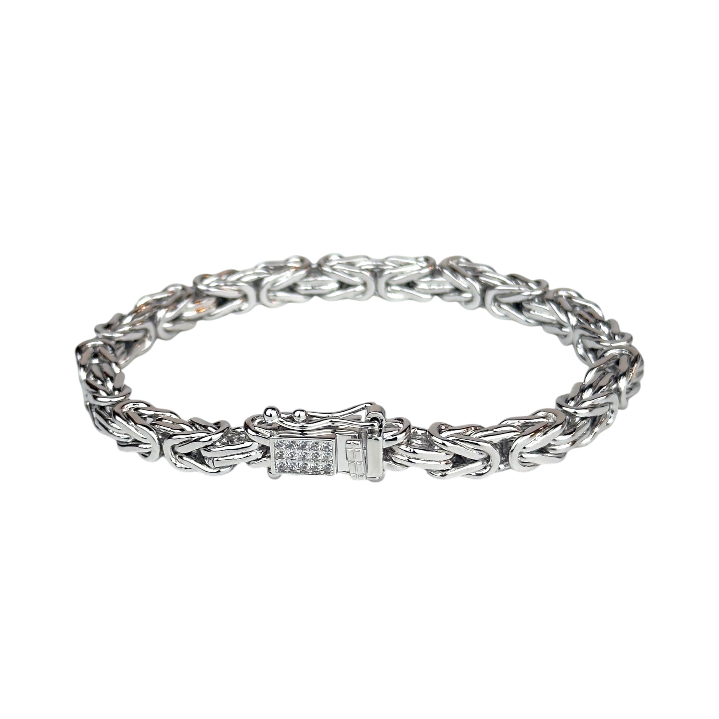 BYZANTINE BRACELET LUXURY - SILVER (6MM)