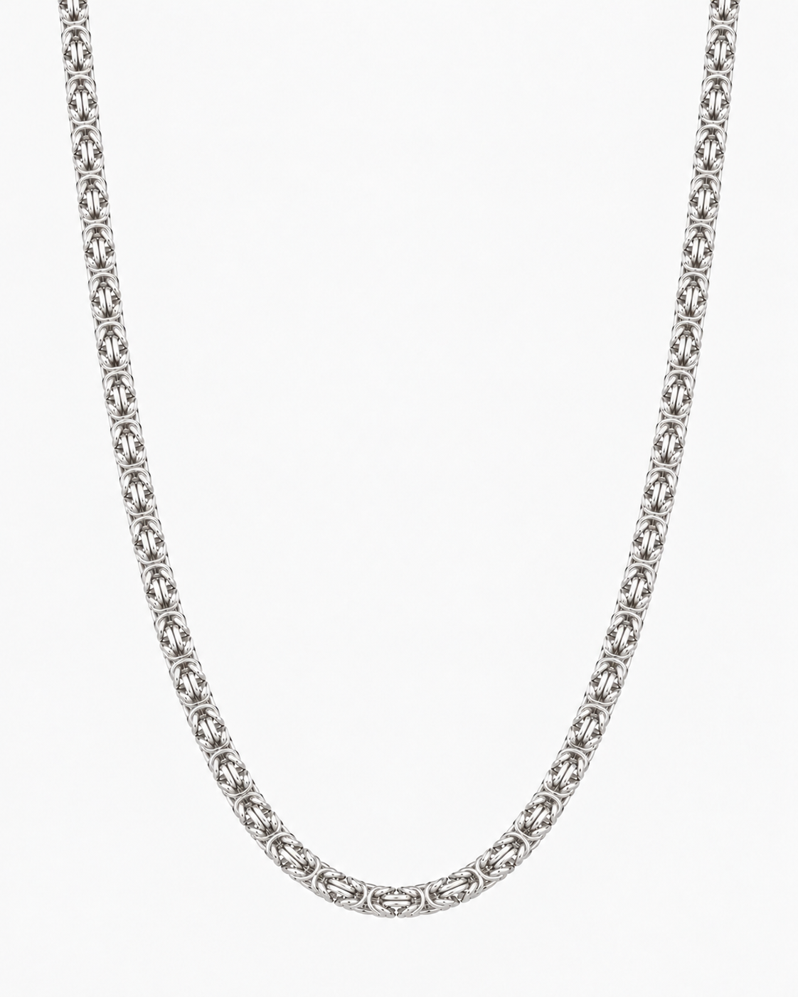 BYZANTINE K2 NECKLACE - SILVER (6MM)