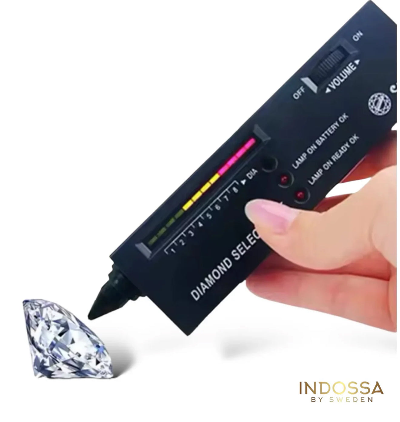 ØREDOBBER DIAMANT SQ MOISSANITE S925 - GULL