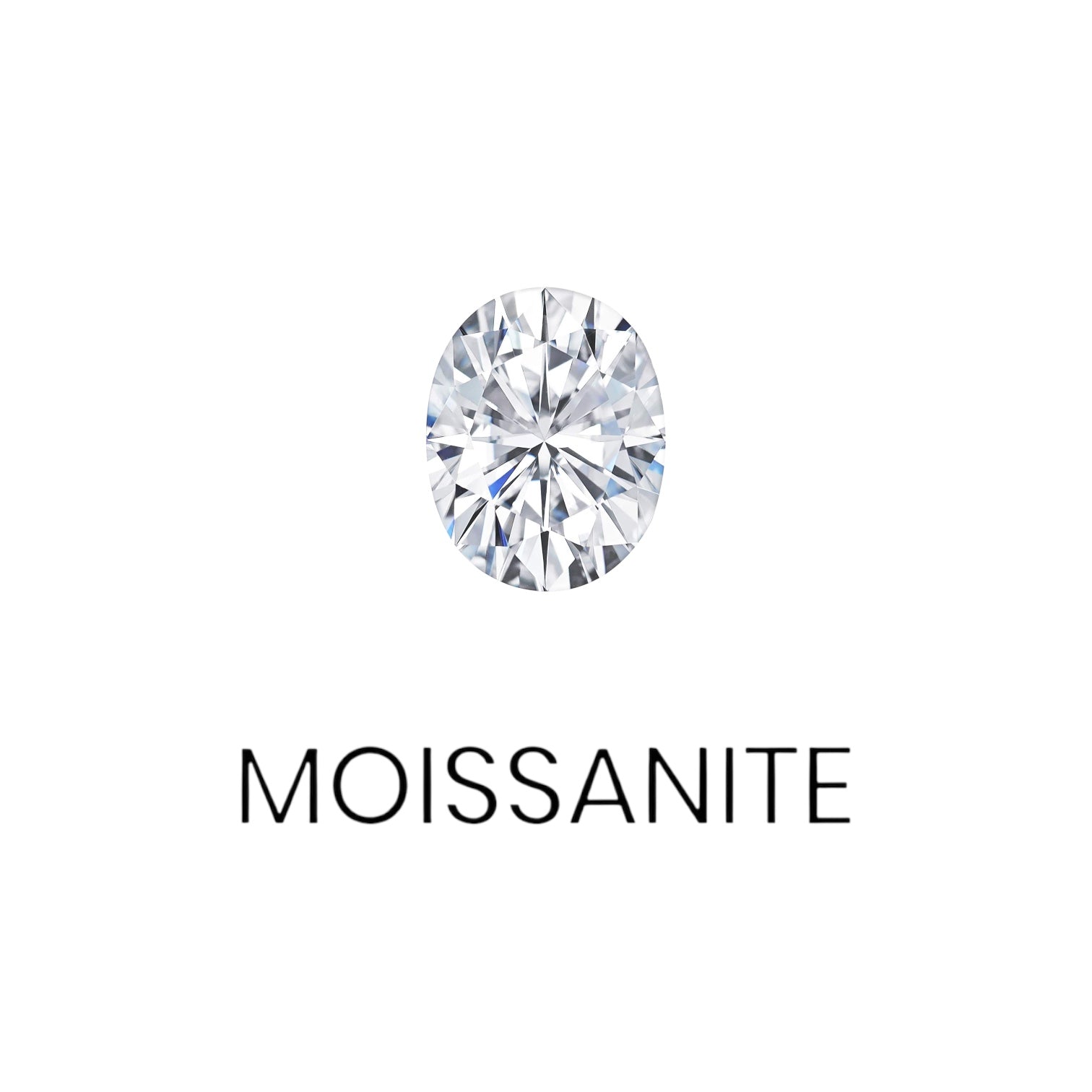 DIAMOND RING OVAL MOISSANITE S925 - SILVER