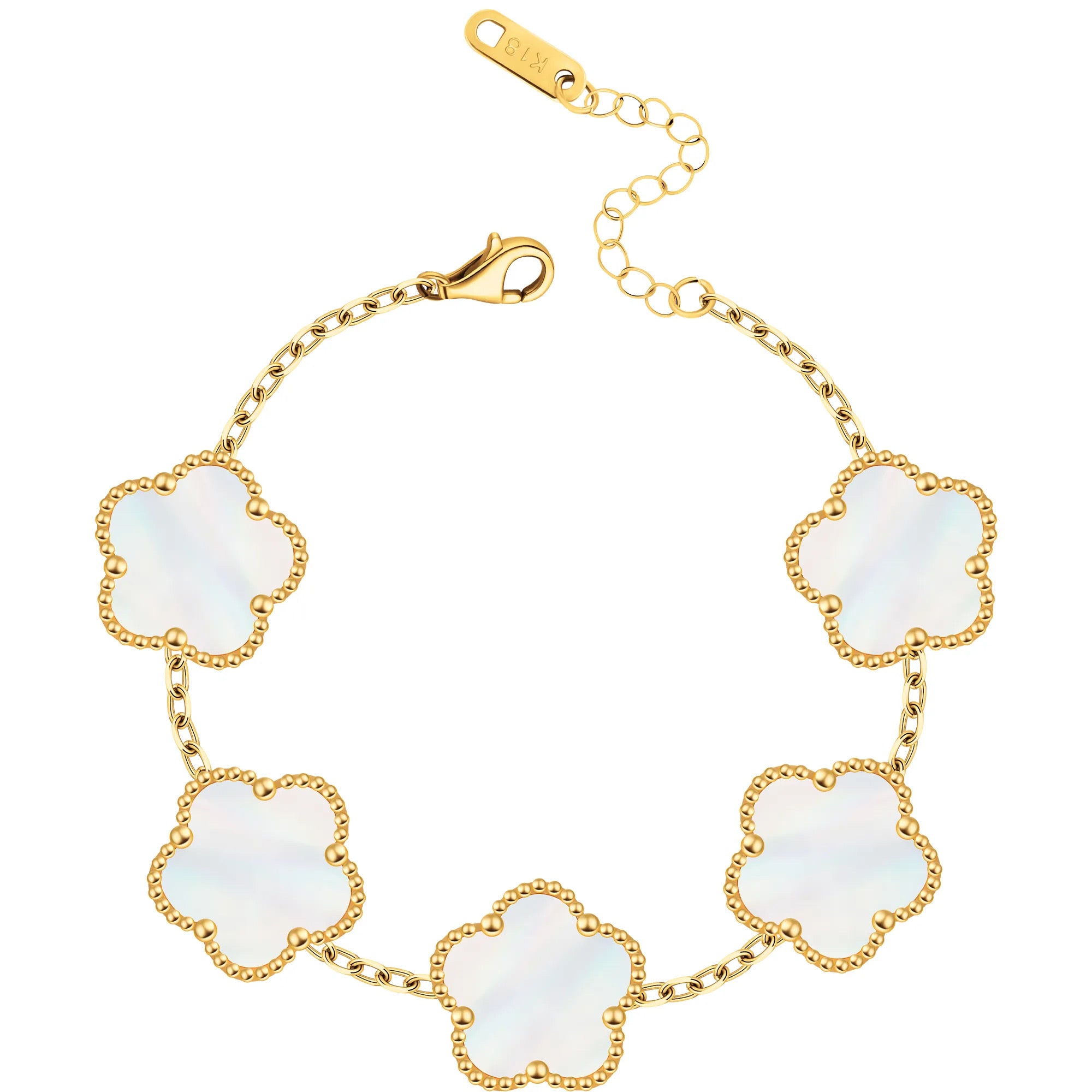 FIORI BRACELET - GOLD/WHITE