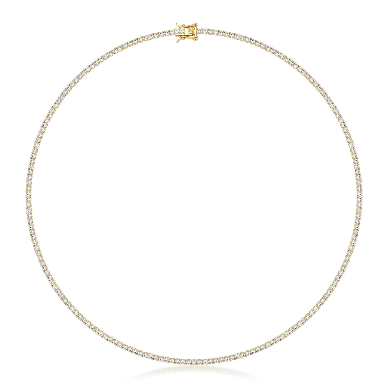 TENNIS NECKLACE LUXURY - GOLD (2MM)