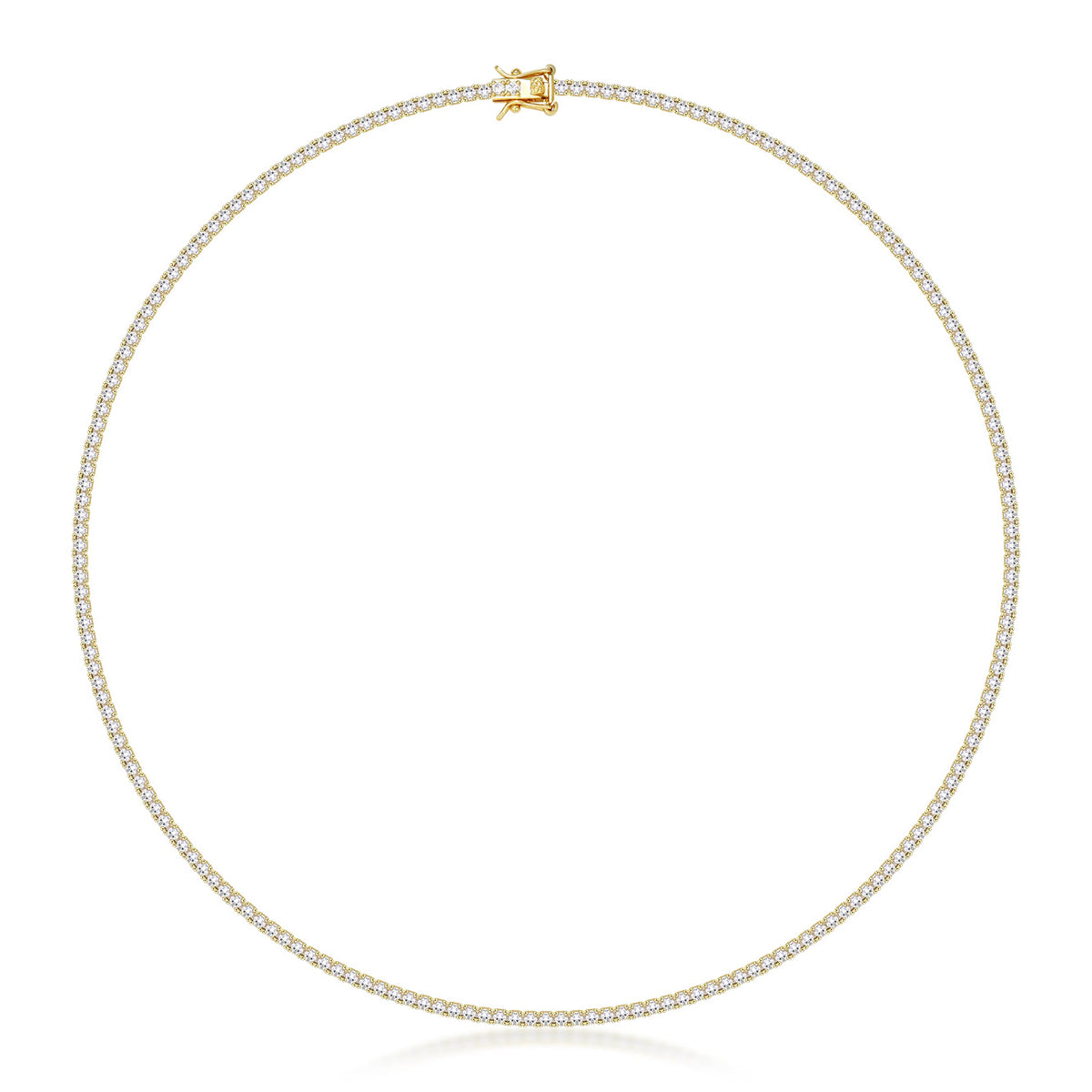 TENNIS NECKLACE LUXURY - GOLD (2MM)