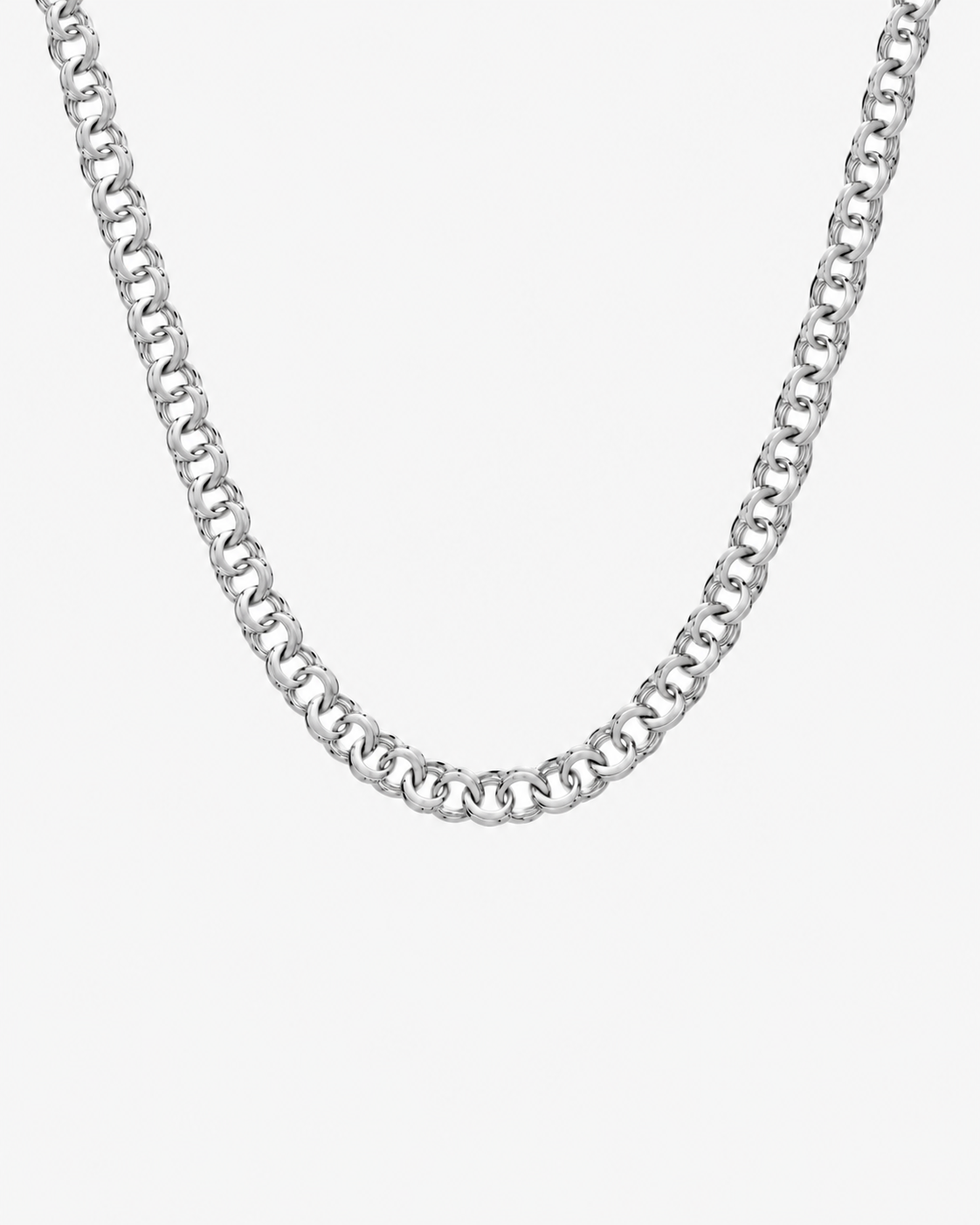 BISMARCK LUXURY NECKLACE - SILVER (8MM)