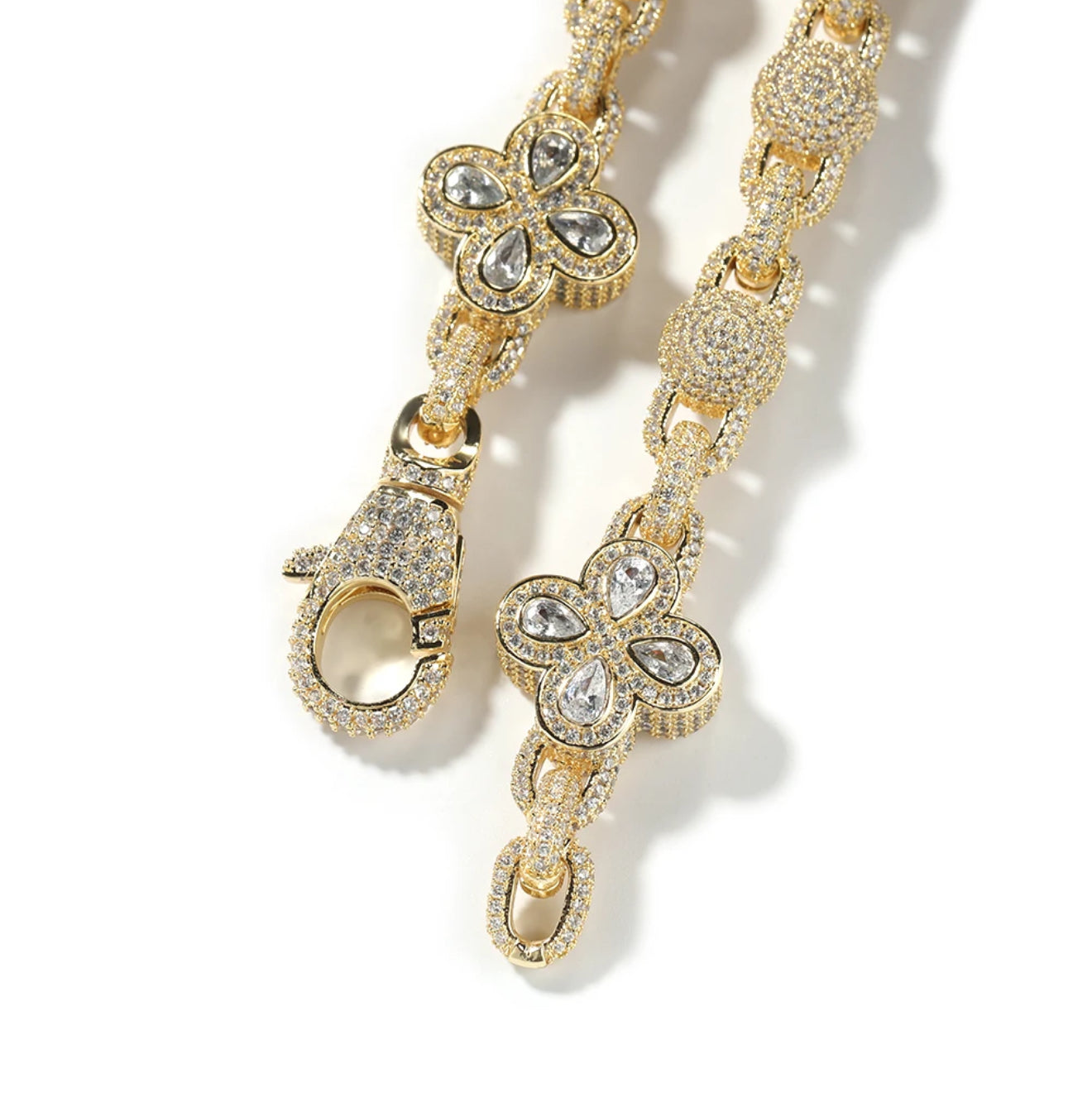 FIORI GLOBE DIAMANT HALSKJEDE - GULL