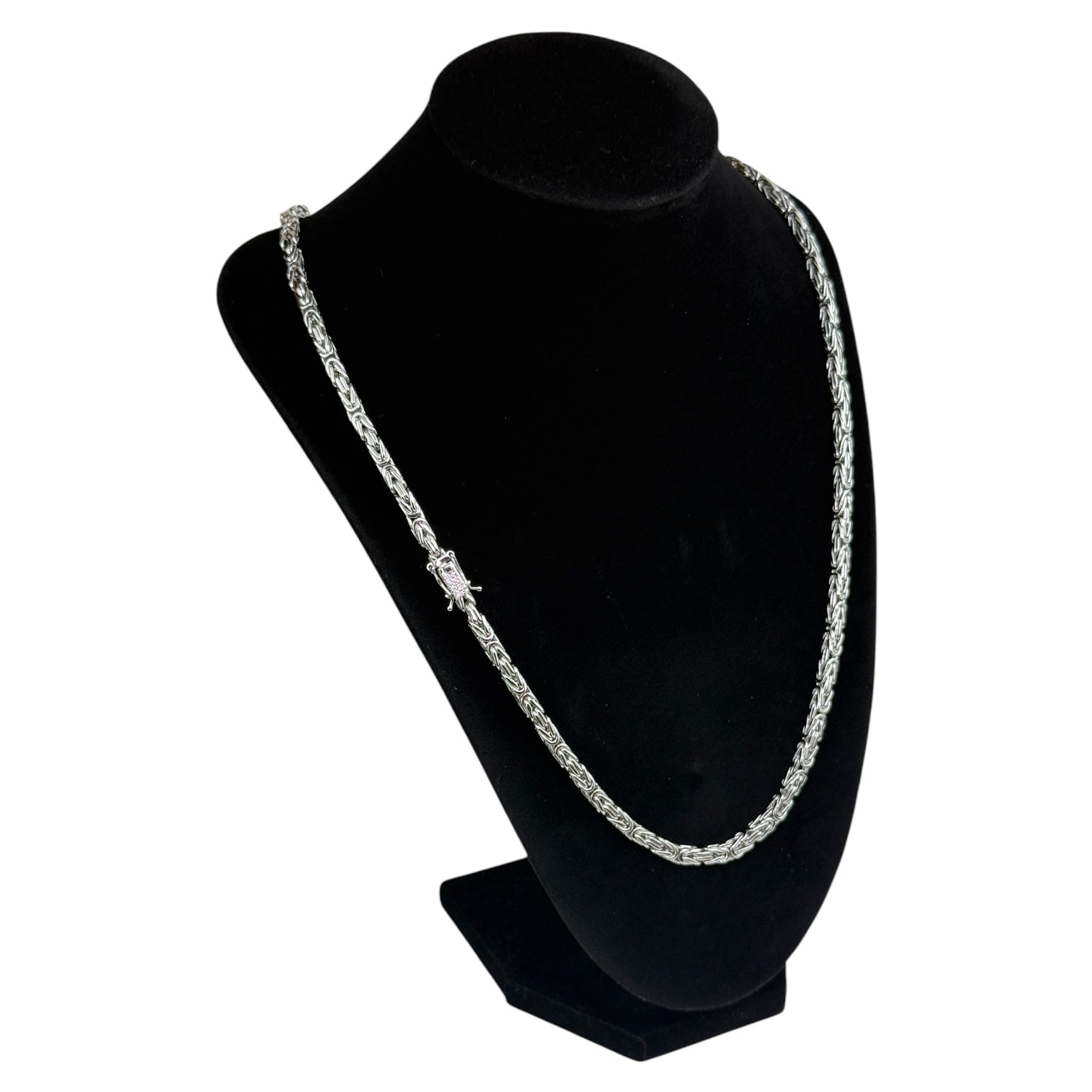 BYZANTINE NECKLACE S925 - SILVER (4MM)