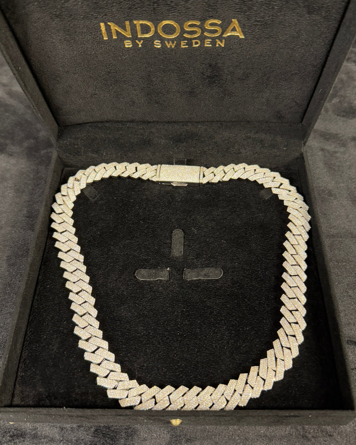 CUBAN ICE NECKLACE MOISSANITE S925 - SILVER (Made to Order)