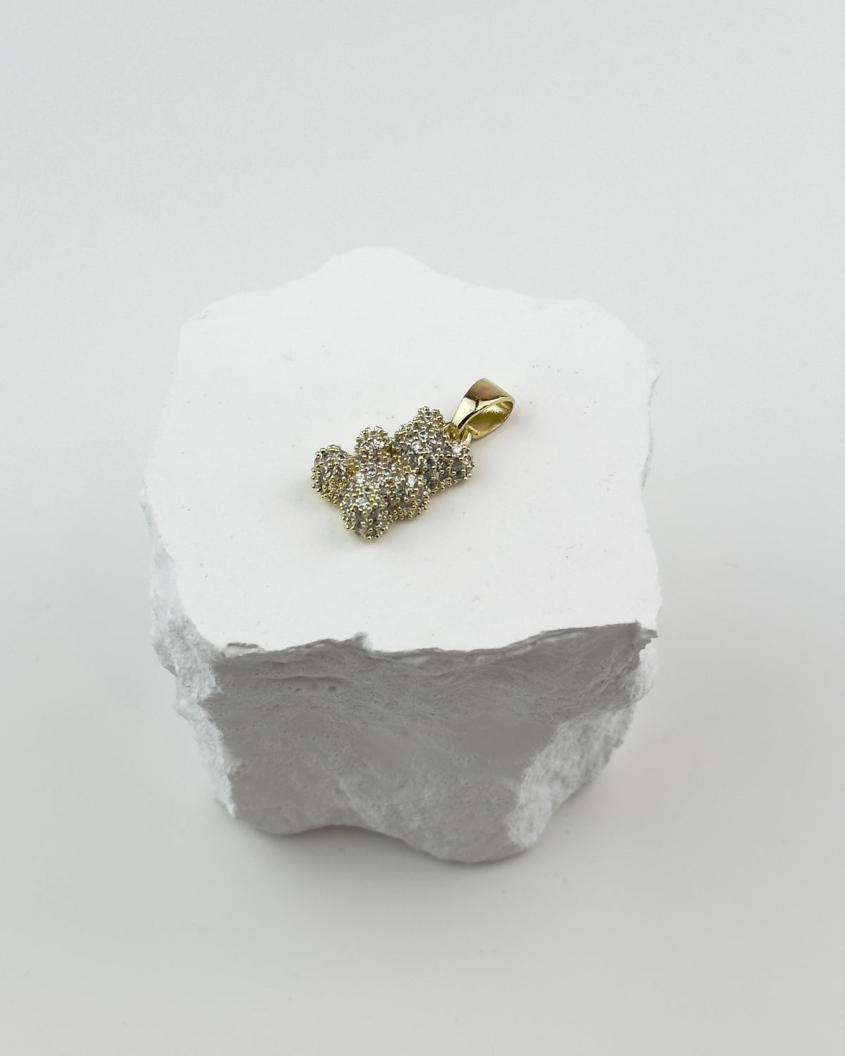 STHLM WITH DIAMOND GUMMY BEAR - GOLD (3MM)