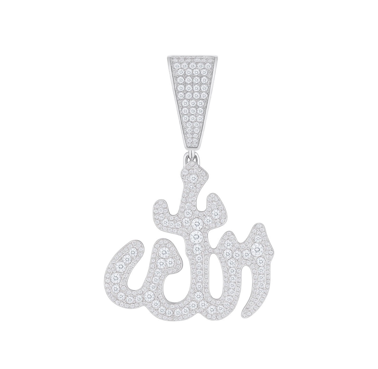 PENDANT DIAMOND ALLAH MOISSANITE S925 - SILVER