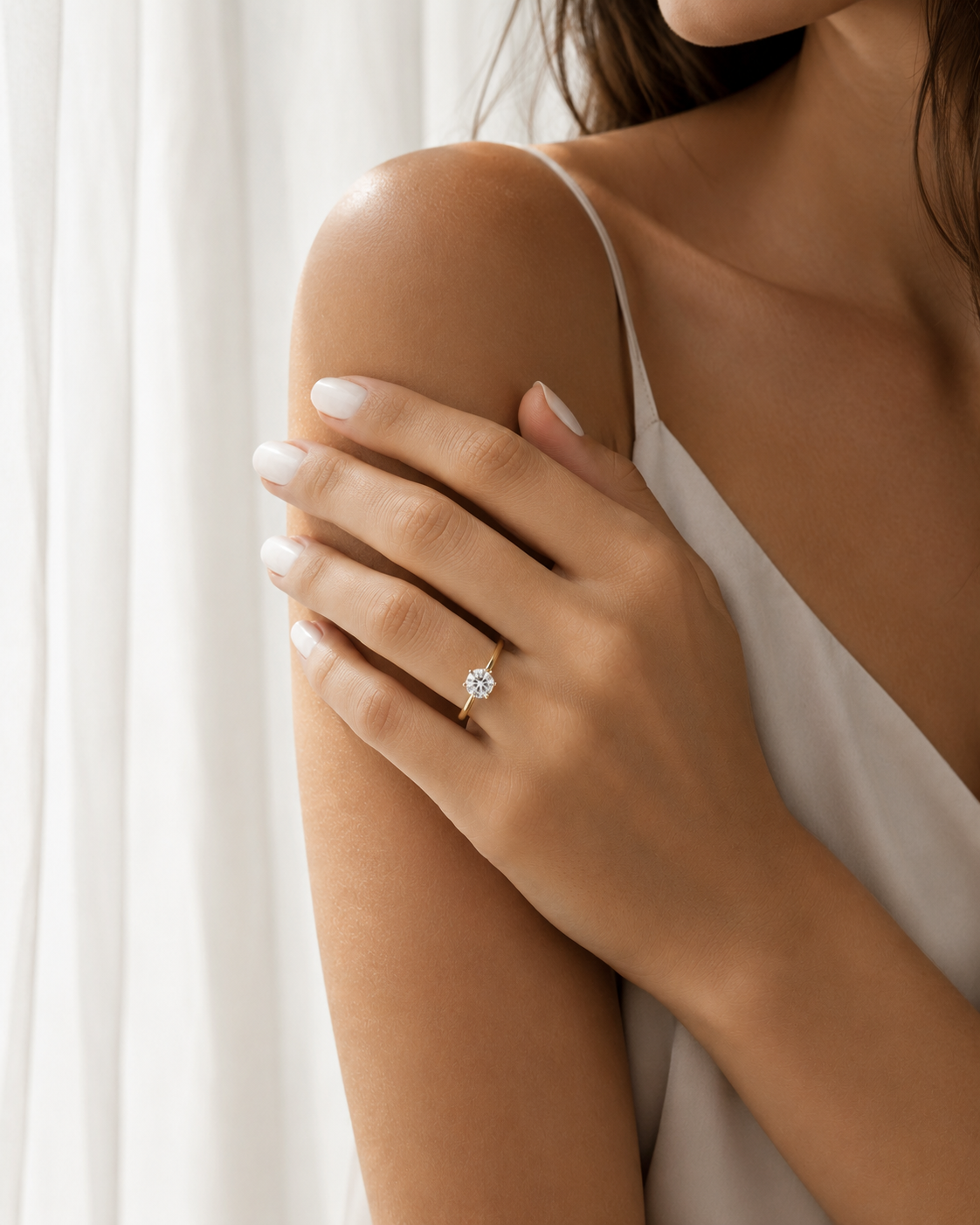 DIAMOND RING MOISSANITE S925 - GOLD