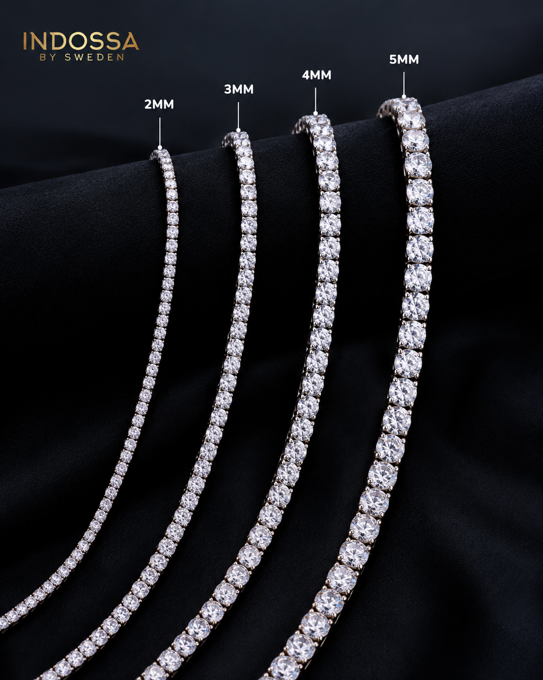 TENNIS NECKLACE LUXURY - GOLD (2MM)