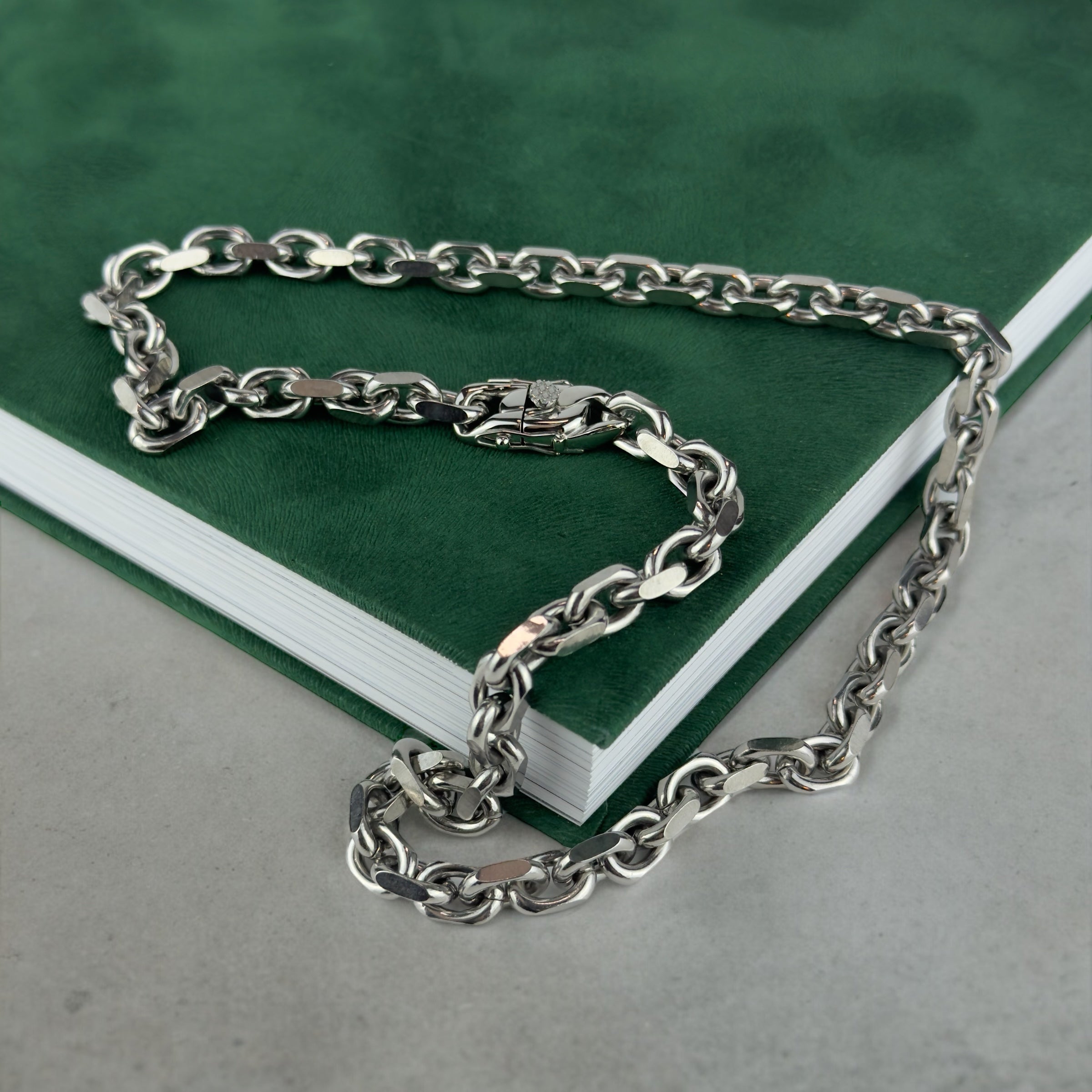 ANKER HALSKJEDE LUKSUS - SØLV (10MM)