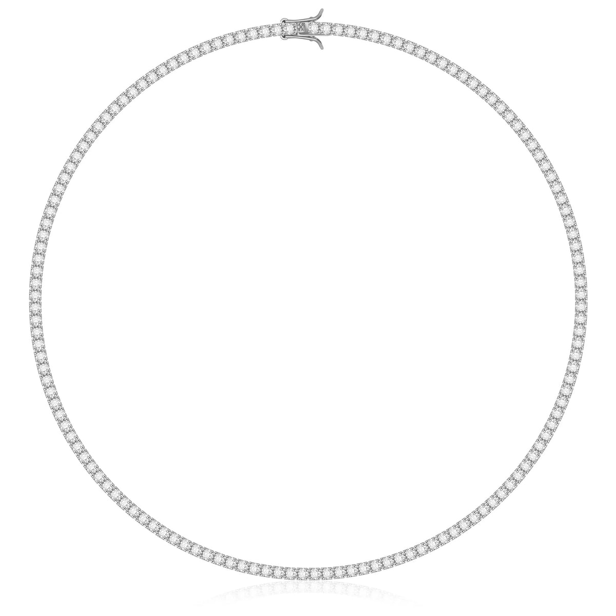 Buy tennis necklace luxury online - Silver 3mm