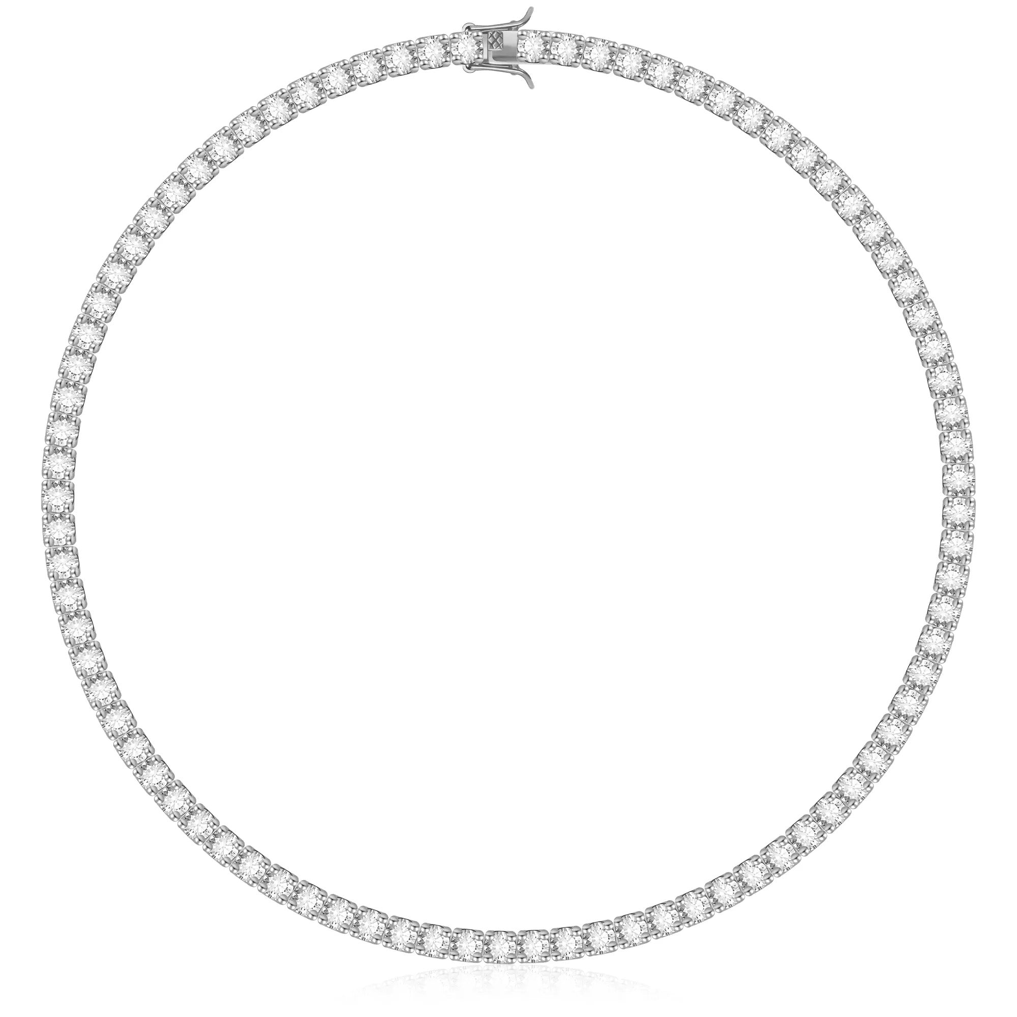 TENNIS NECKLACE LUXURY - SILVER (5MM)