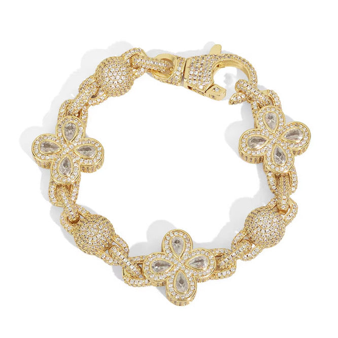 FIORI GLOBE DIAMOND BRACELET - GOLD
