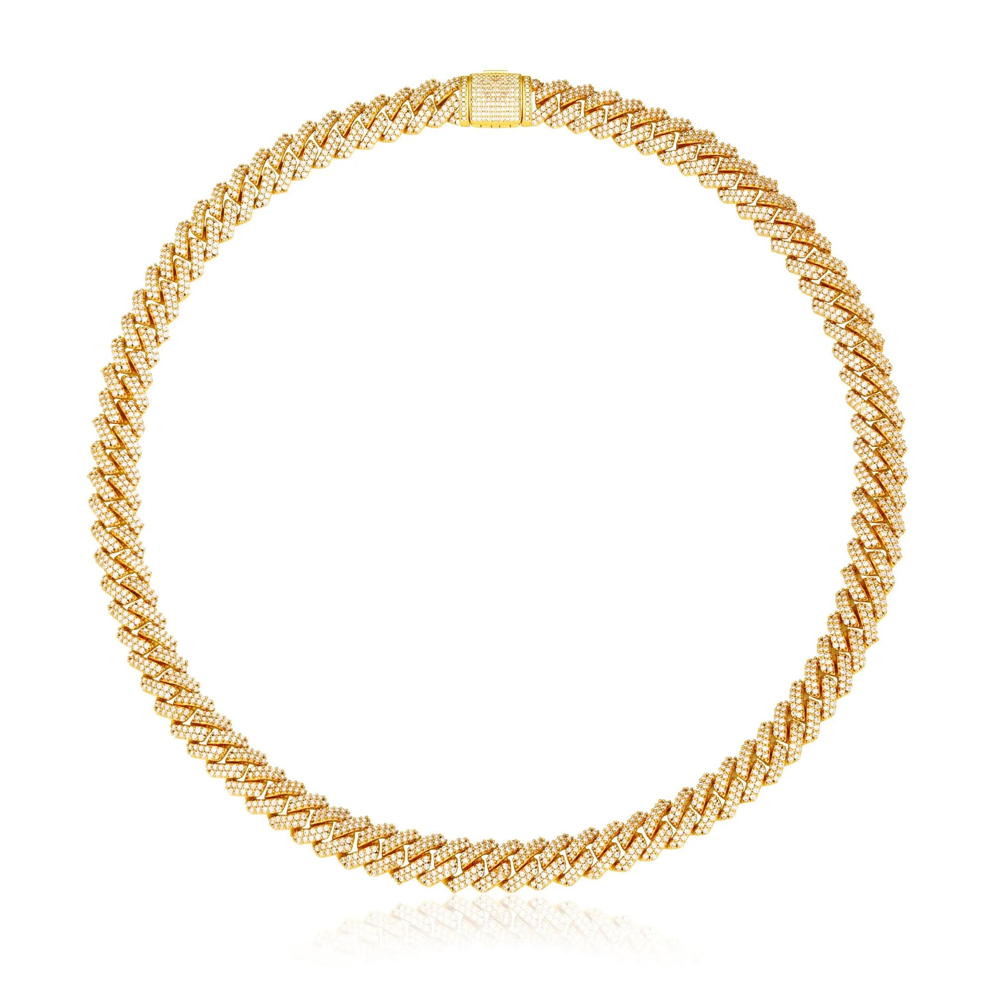 CUBAN ICE LUXURY NECKLACE - GOLD (14MM)