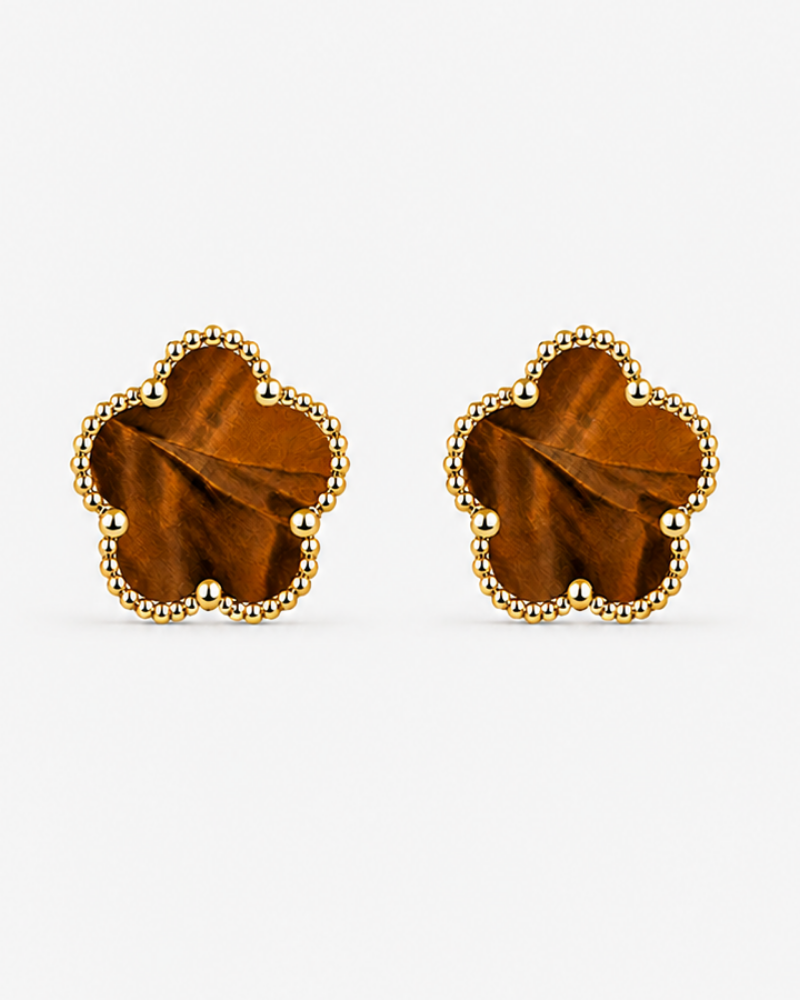 EARRINGS FIORI - MOCHA