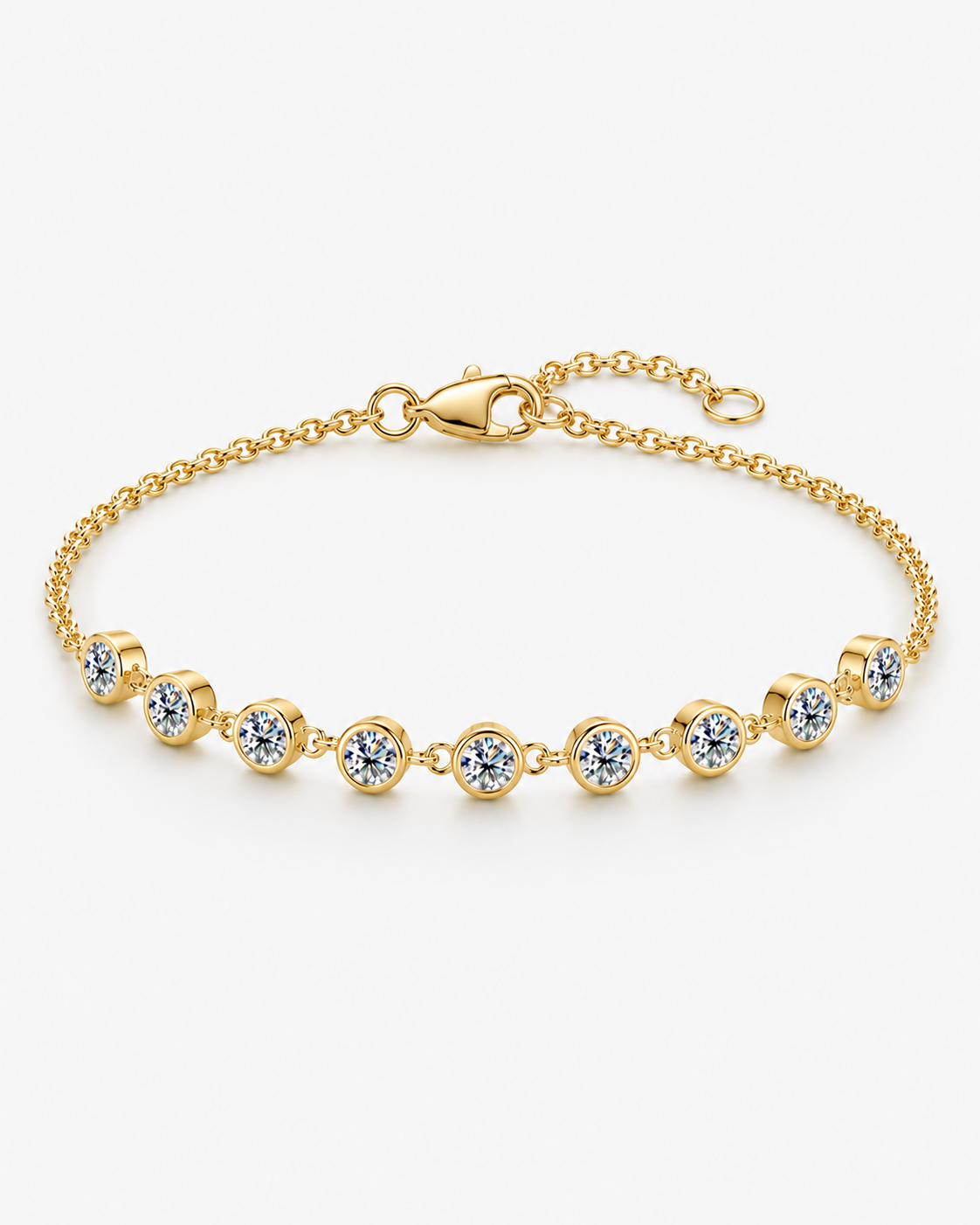 NOVE DIAMOND BRACELET MOISSANITE S925 - GOLD