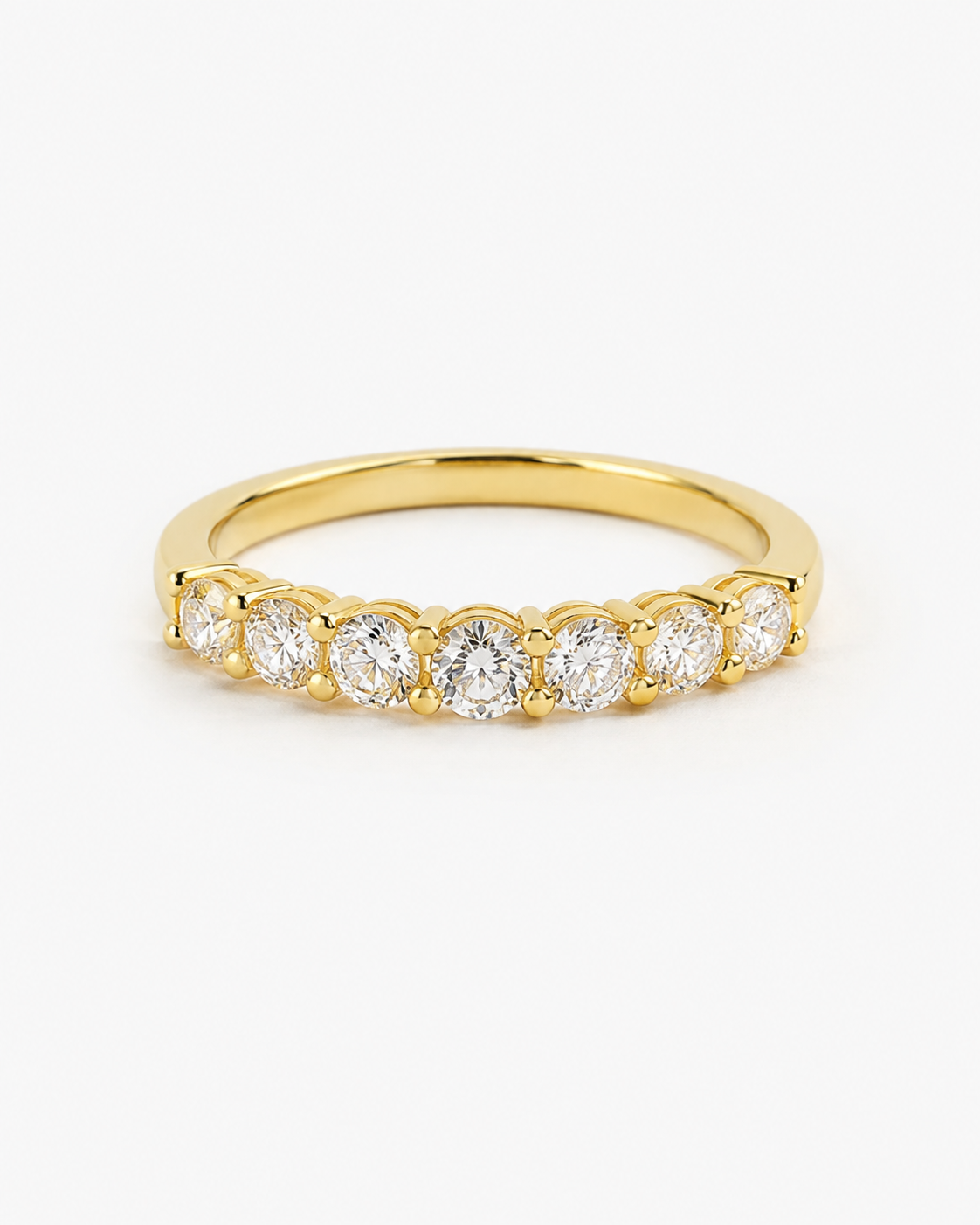 RING WITH MOISSANITE DIAMONDS S925 - GOLD
