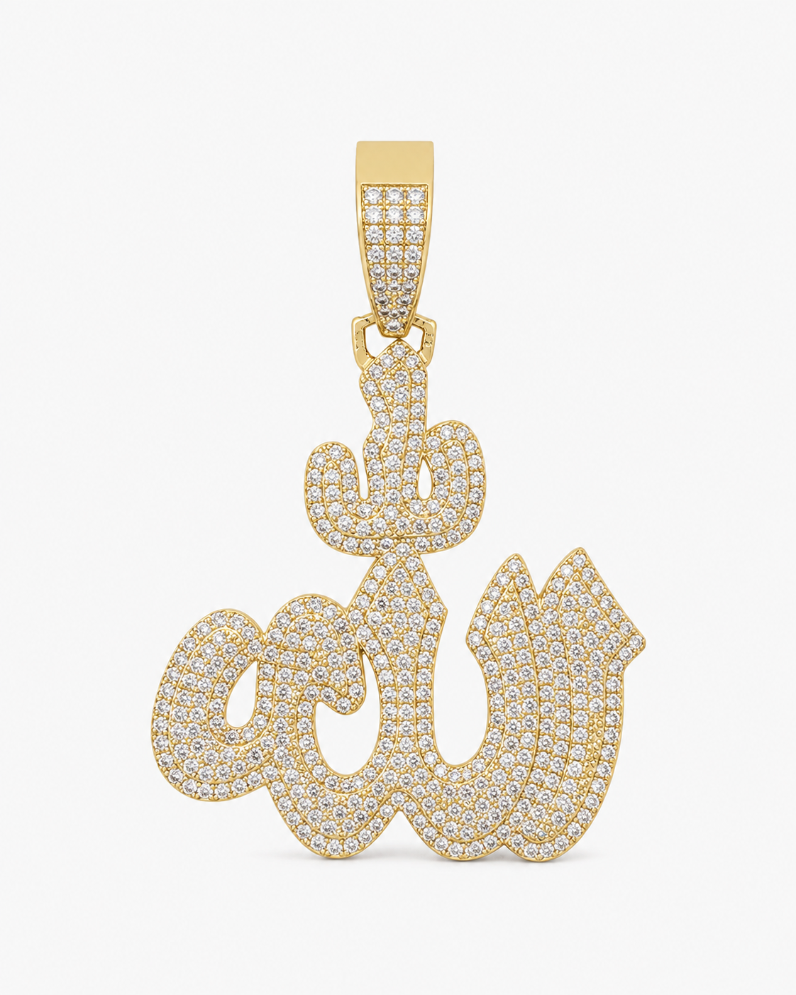 DIAMOND ALLAH V2 PENDANT - GOLD