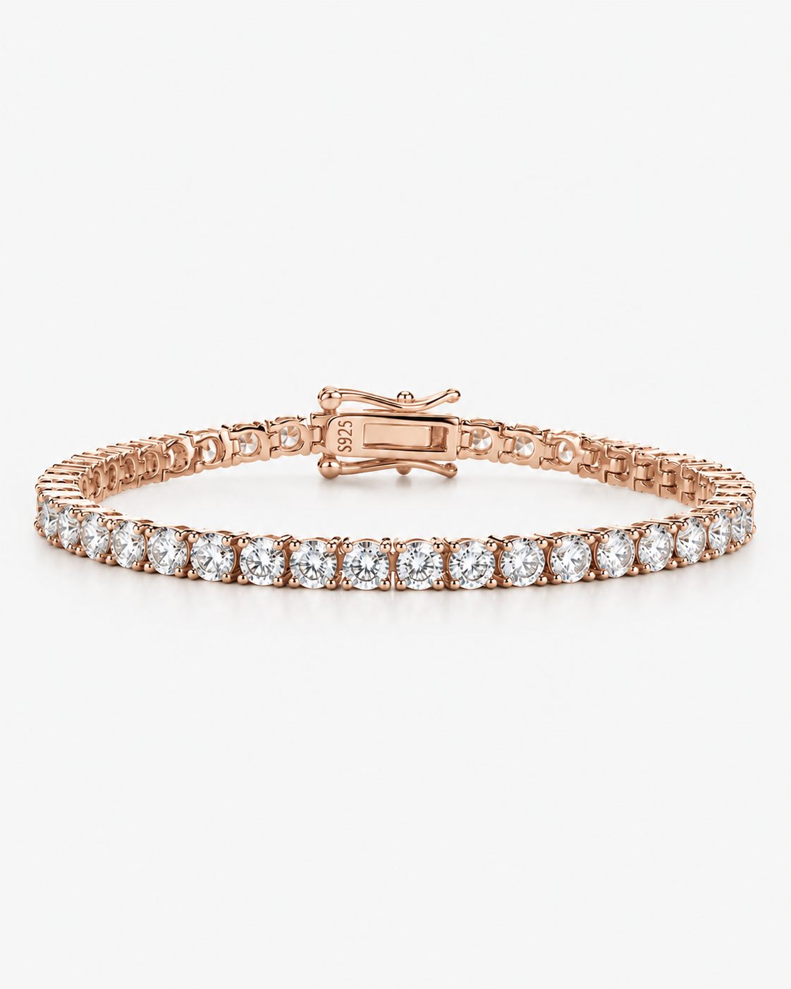 TENNIS BRACELET MOISSANITE S925 - ROSE GOLD (Made to Order)