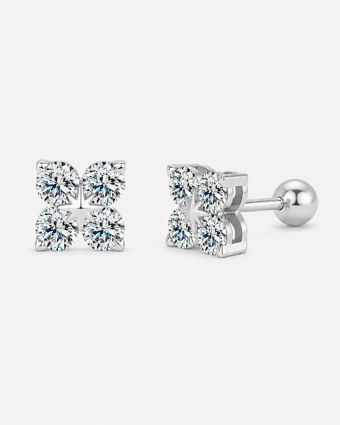 EARRINGS PALMARIA MOISSANITE S925 - SILVER