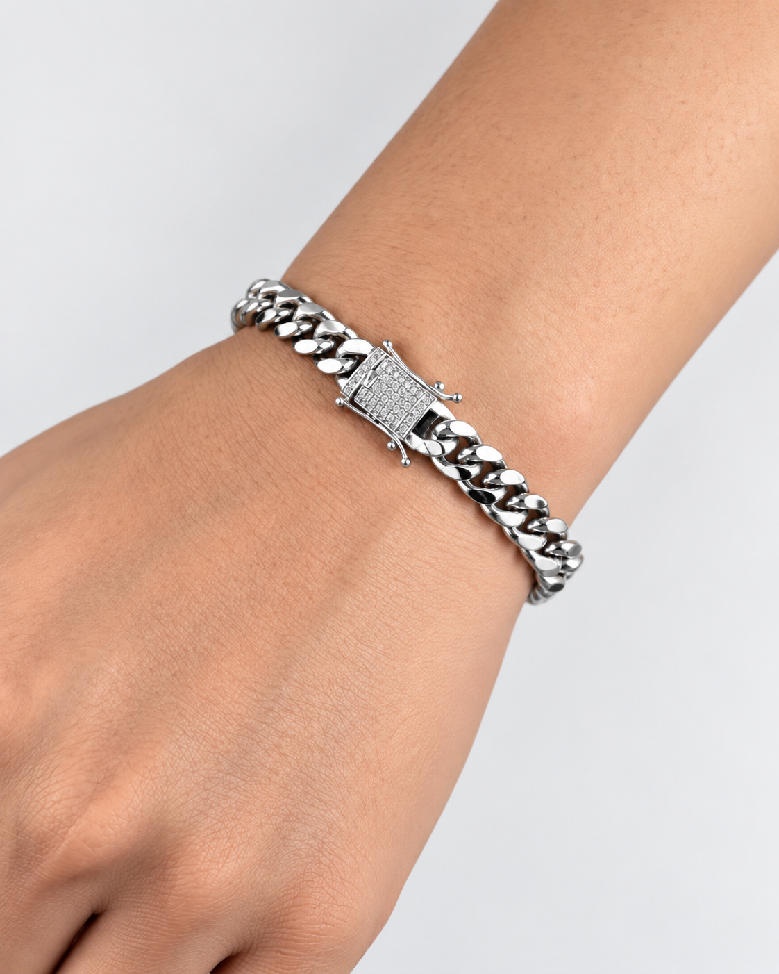 CUBAN BRACELET LUXURY - SILVER (8MM)