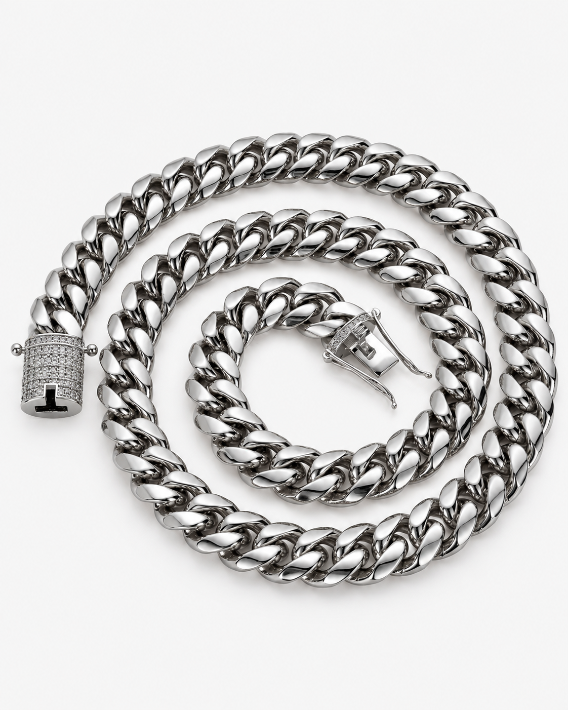 CUBAN NECKLACE LUXURY - SILVER (10MM)